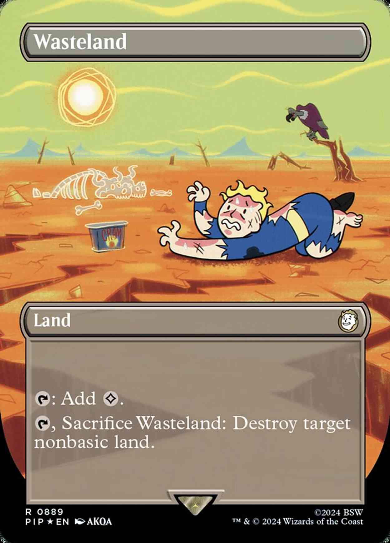 Wasteland (Borderless) (Surge Foil) magic card front