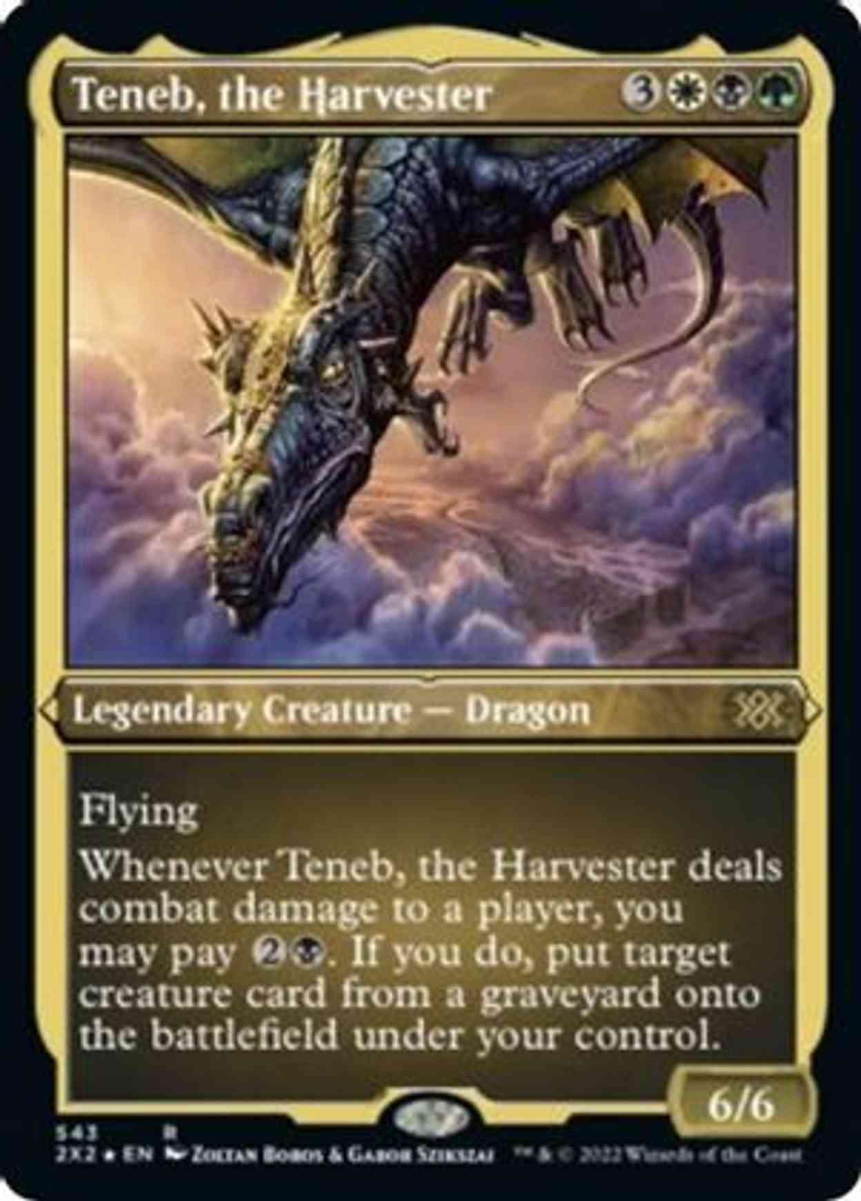 Teneb, the Harvester (Foil Etched) magic card front