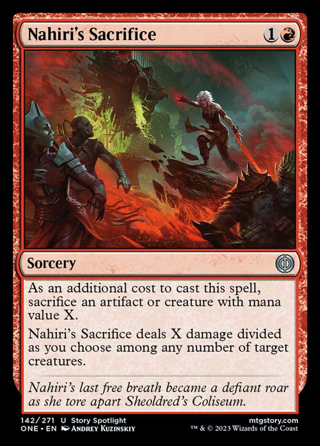 Nahiri's Sacrifice magic card front