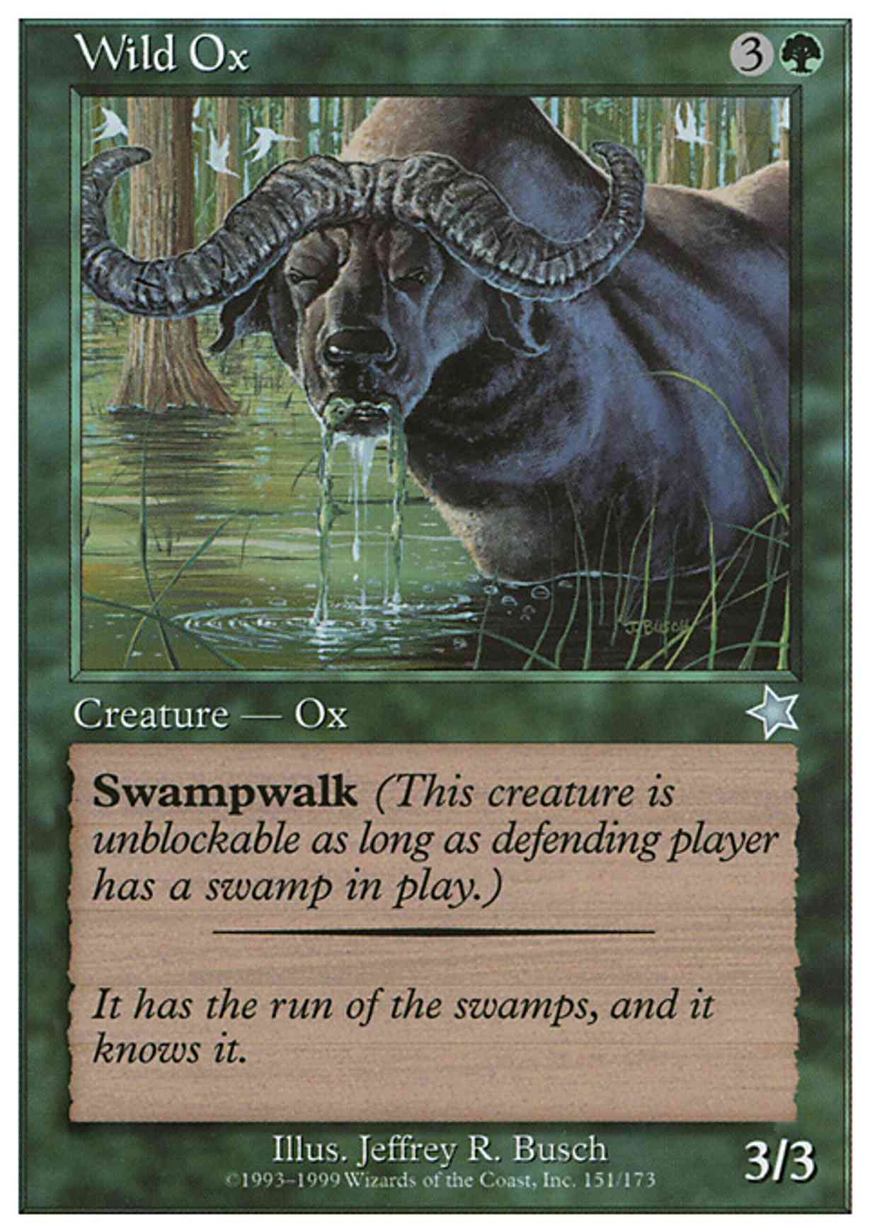Wild Ox magic card front