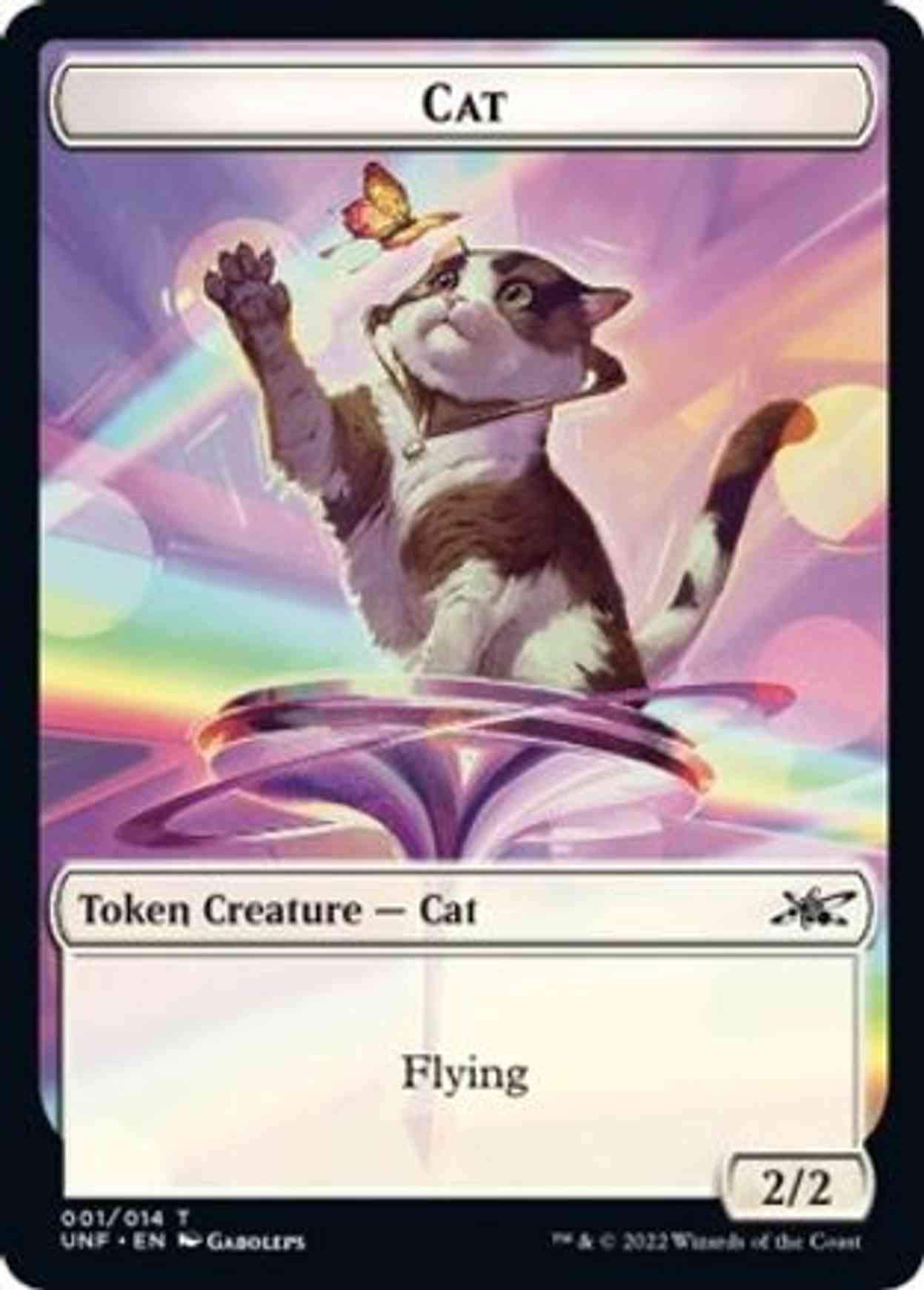 Cat // Treasure (013) Double-sided Token magic card front