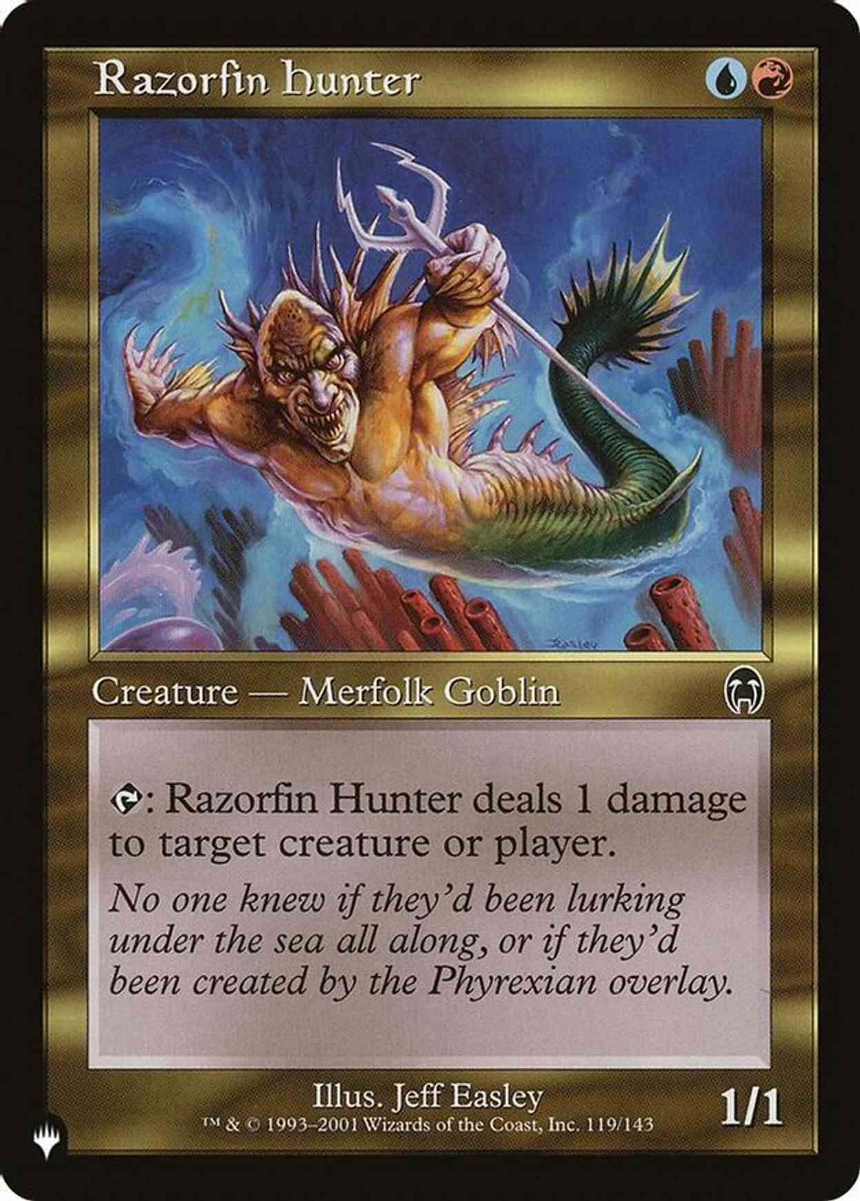 Razorfin Hunter magic card front