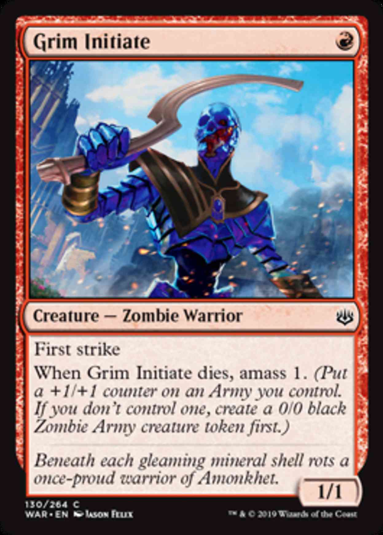 Grim Initiate magic card front