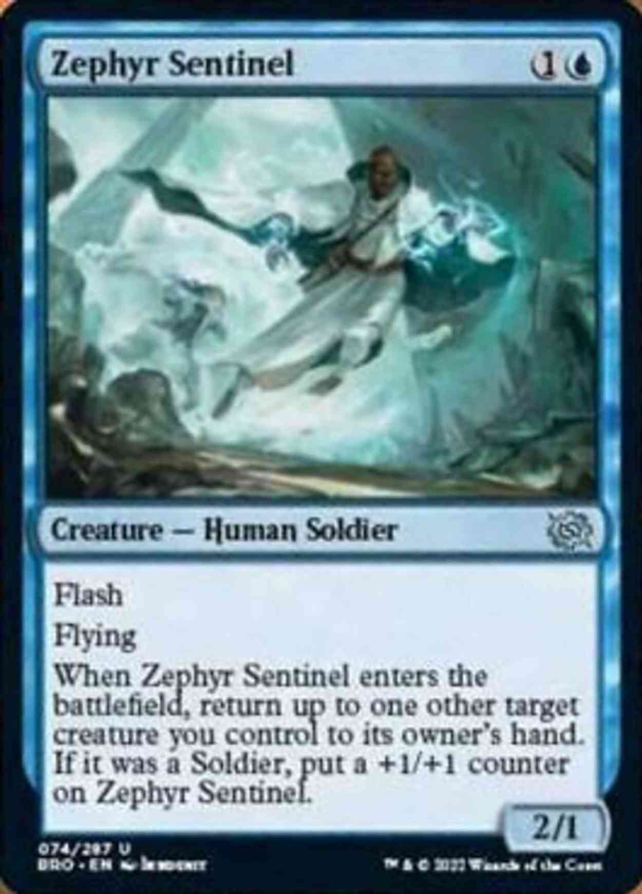Zephyr Sentinel magic card front