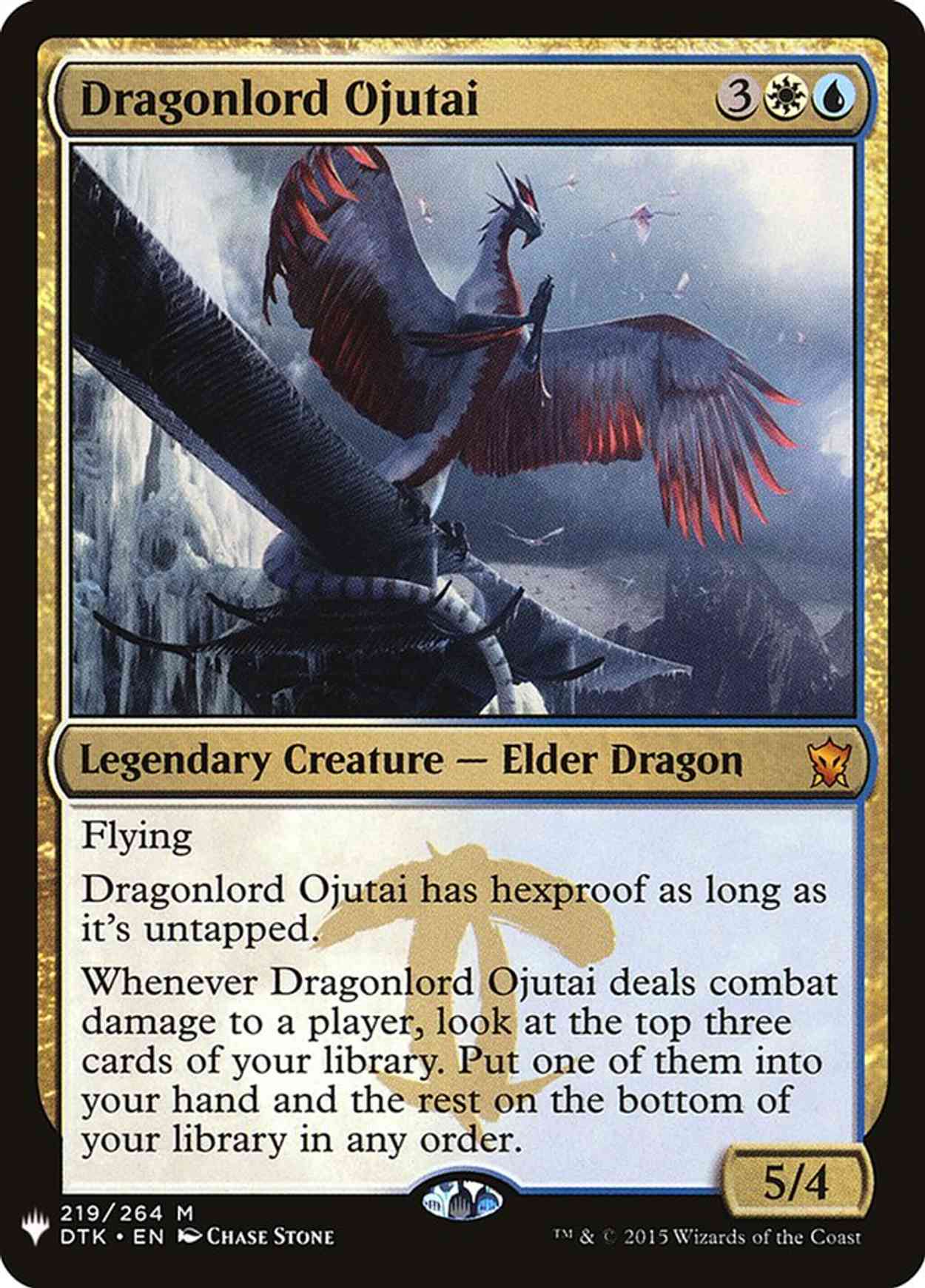 Dragonlord Ojutai magic card front