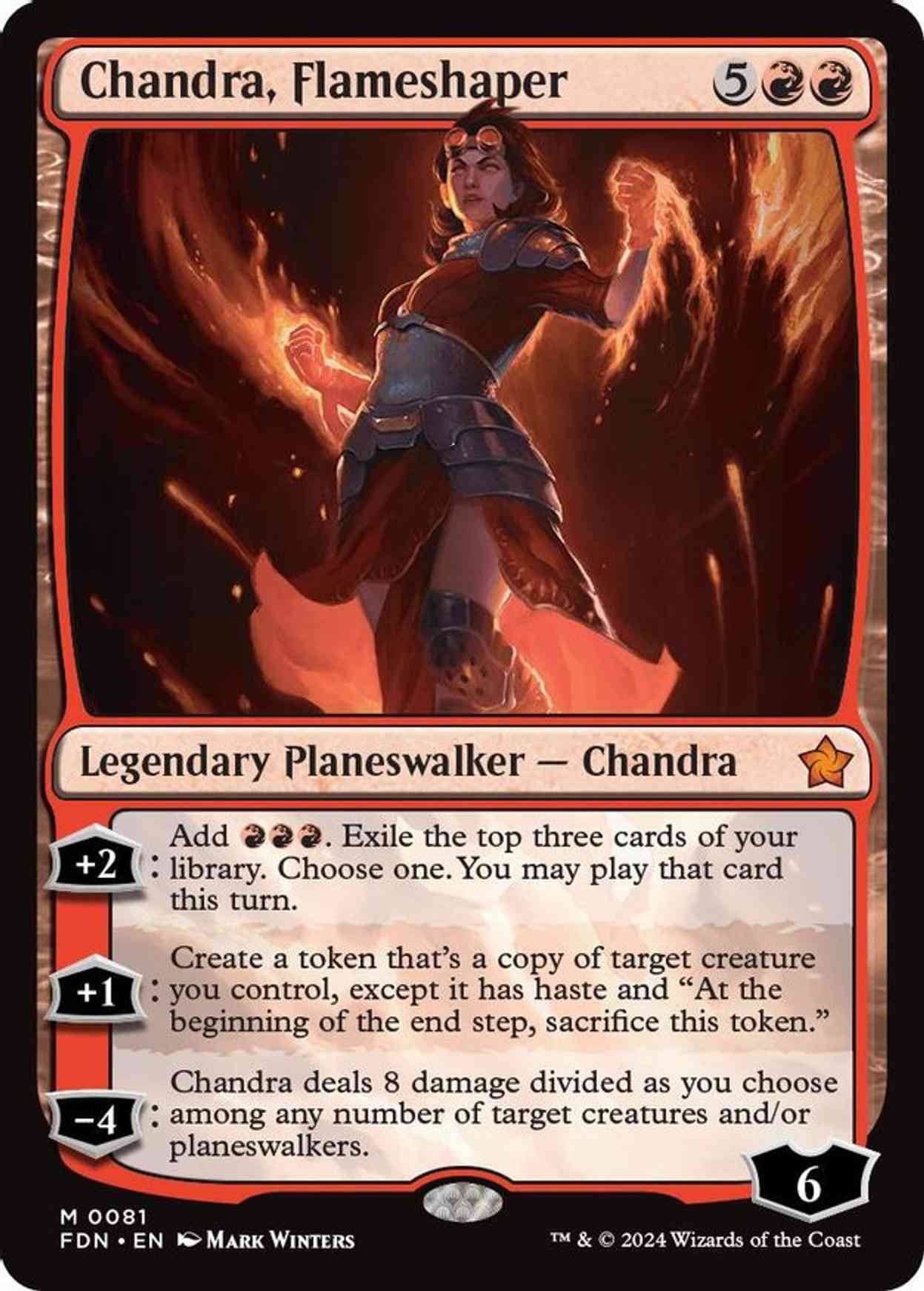 Chandra, Flameshaper magic card front