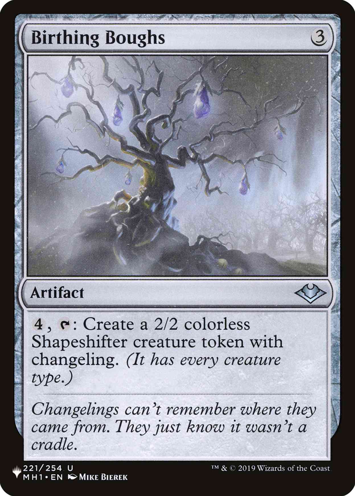 Birthing Boughs magic card front