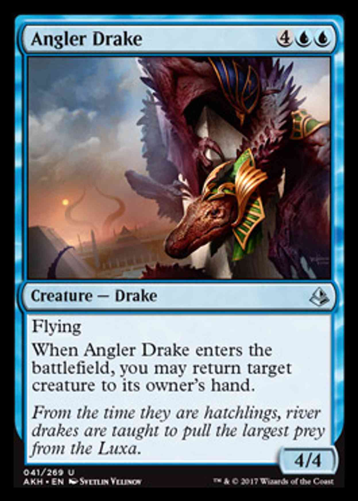 Angler Drake magic card front
