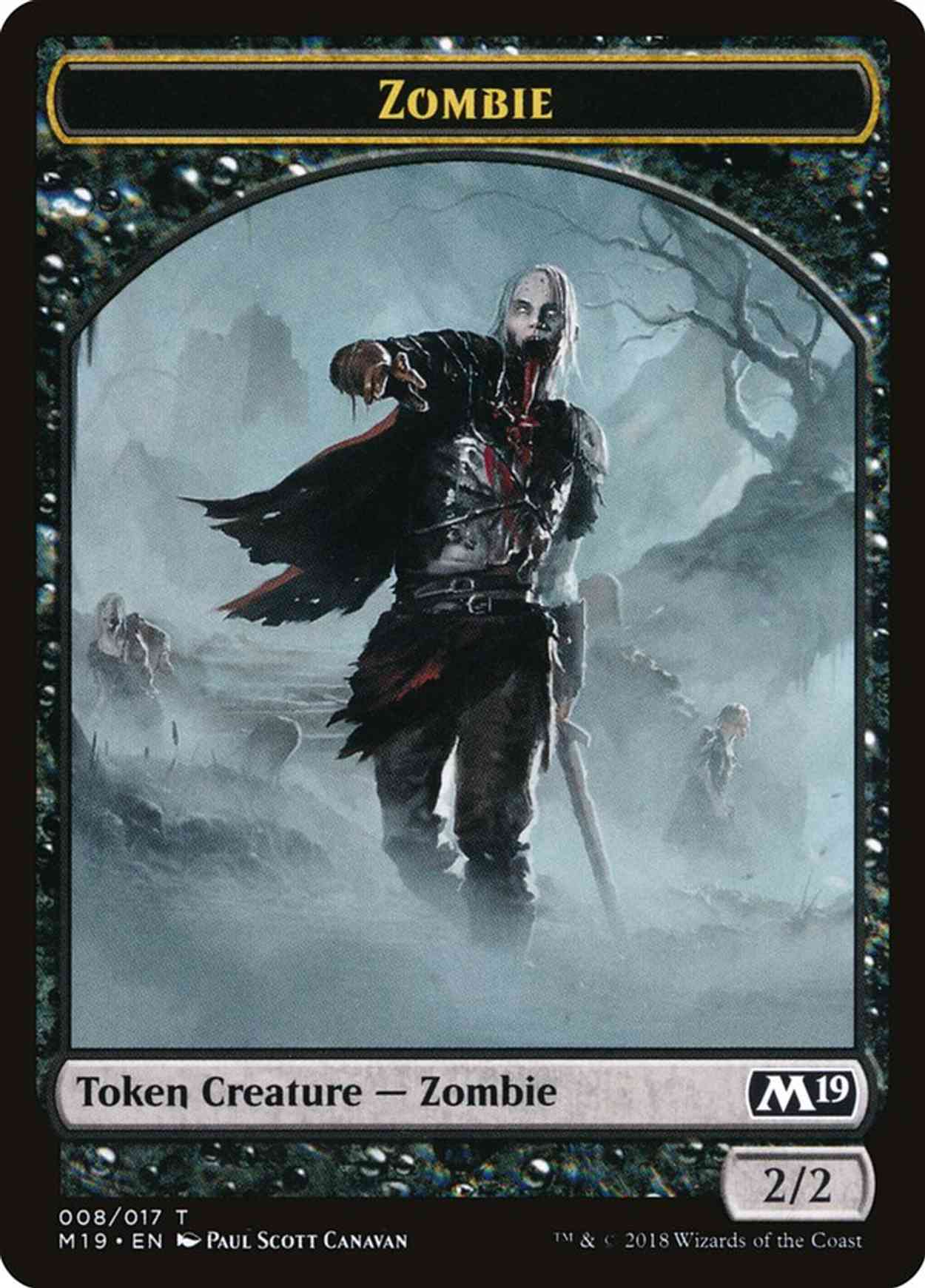 Zombie // Goblin Double-sided Token (Game Night) magic card front