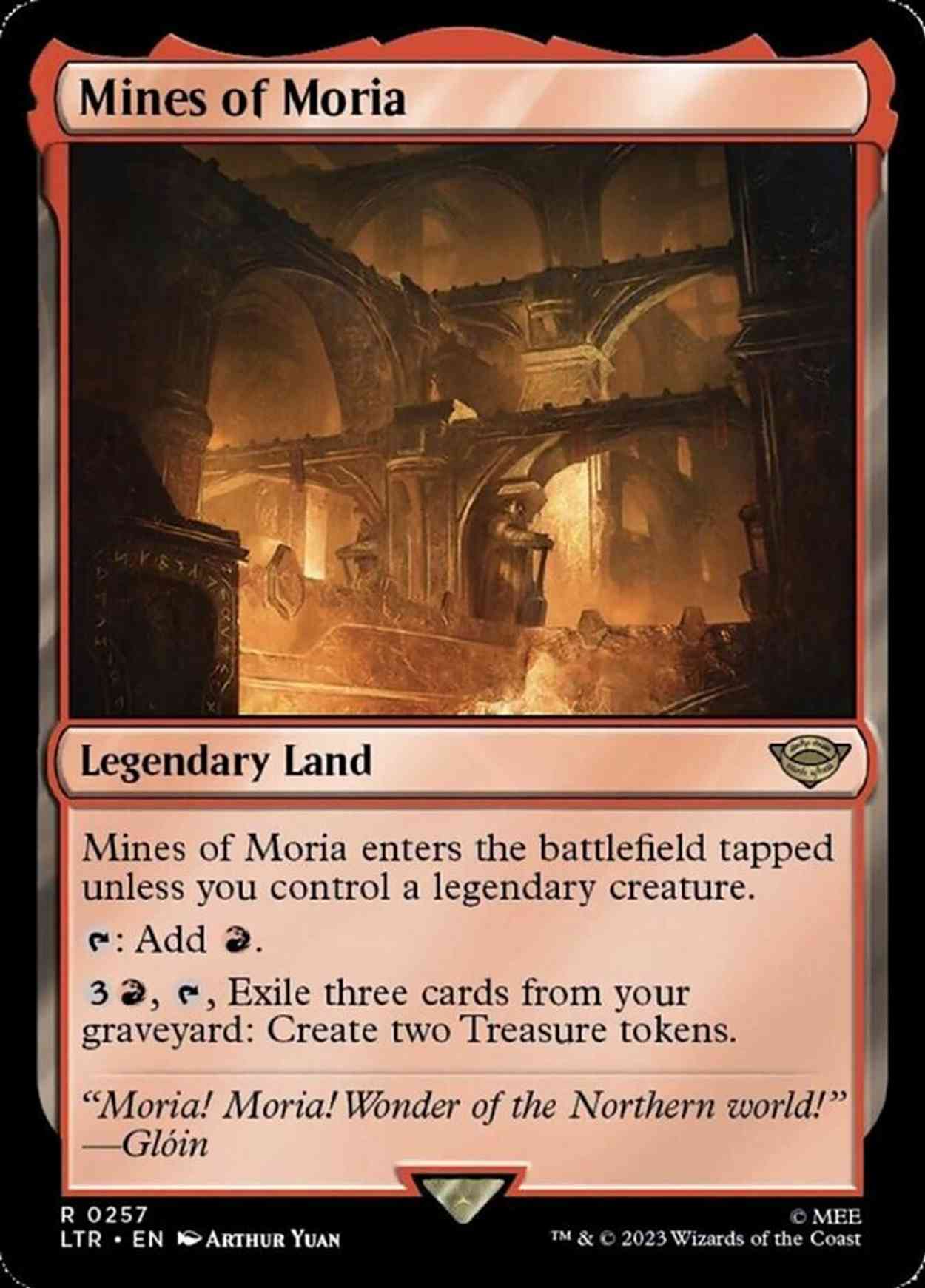 Mines of Moria magic card front