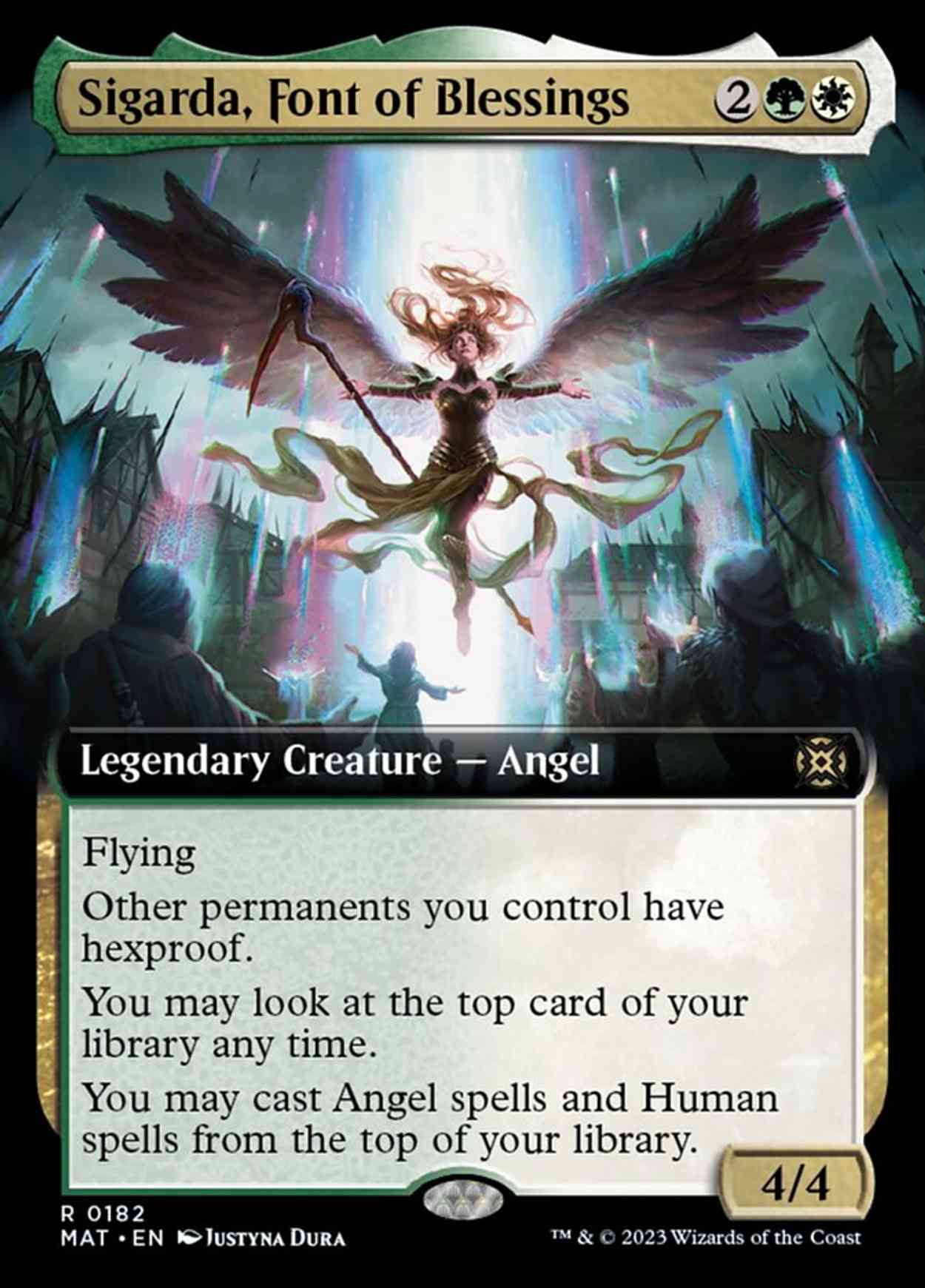 Sigarda, Font of Blessings (Extended Art) magic card front