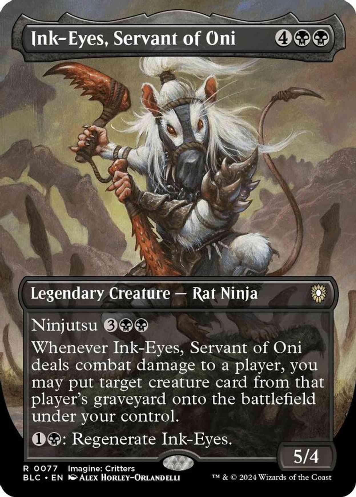 Ink-Eyes, Servant of Oni (Borderless) magic card front