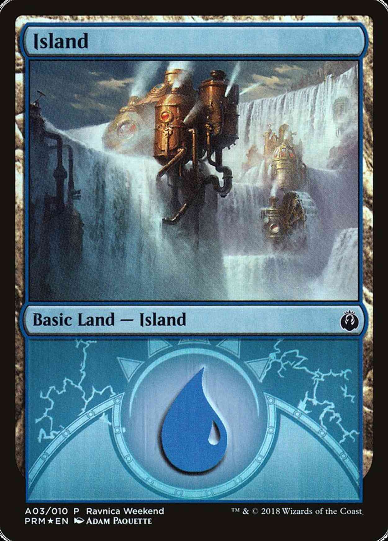 Island - Izzet (A03) magic card front