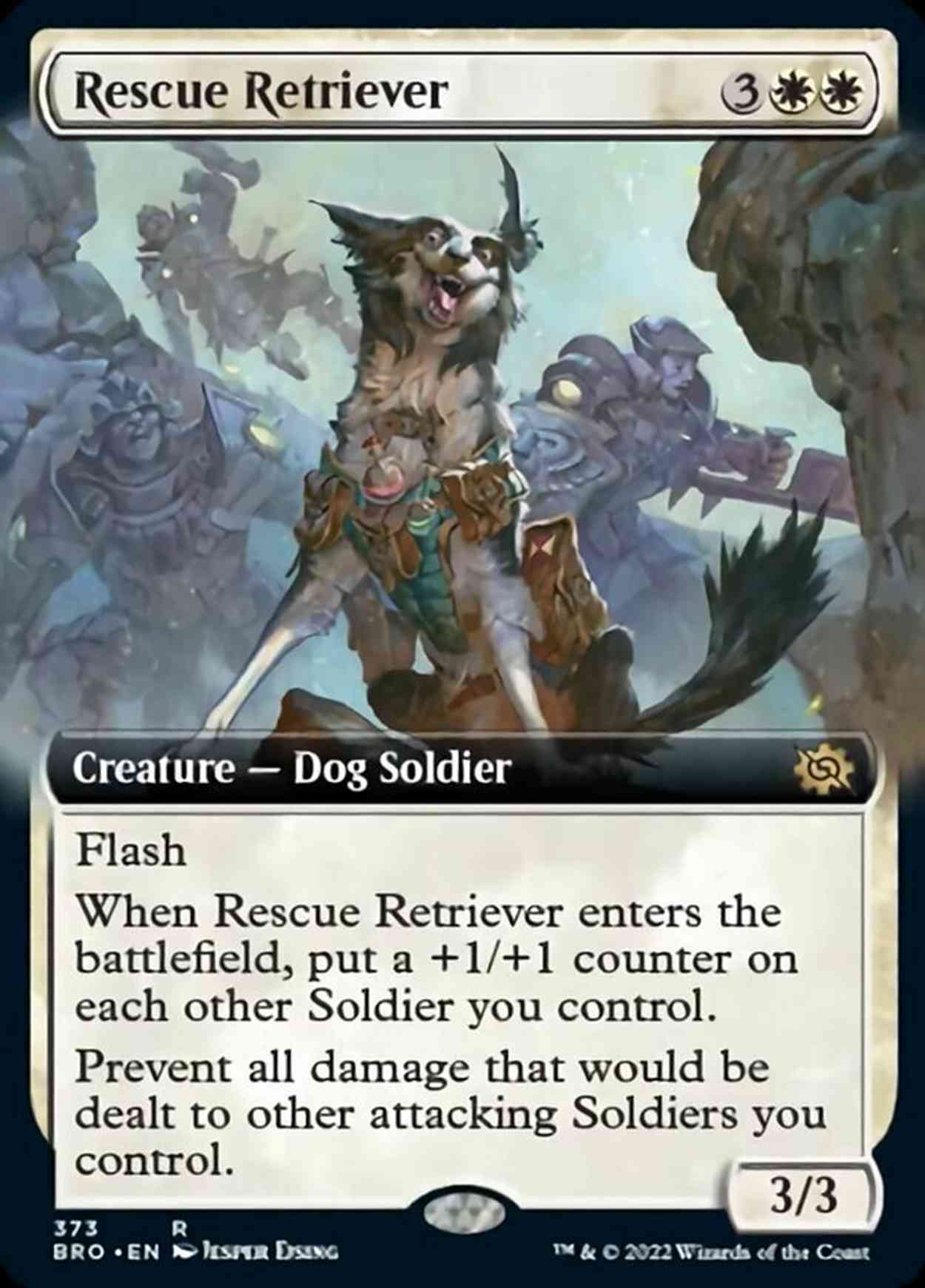 Rescue Retriever (Extended Art) magic card front