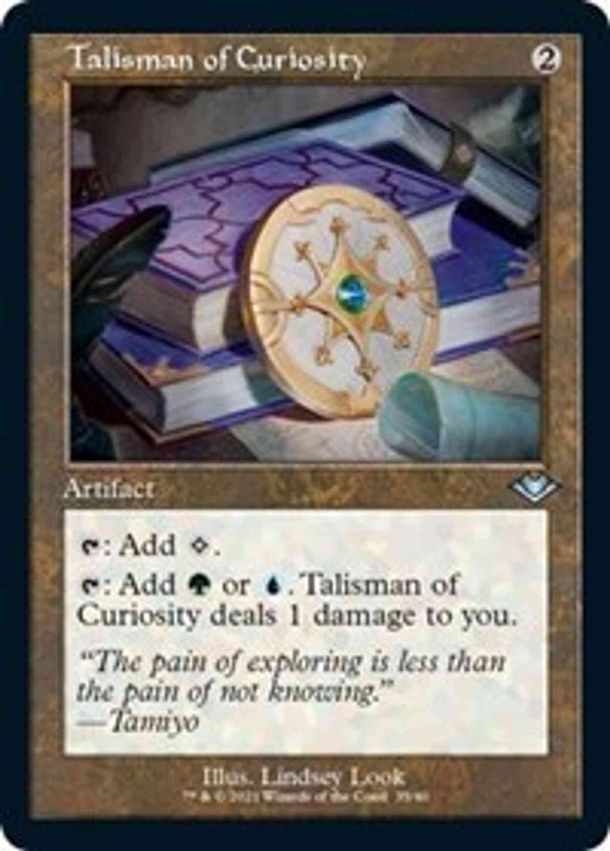 Talisman of Curiosity (Retro Frame) (Foil Etched) magic card front