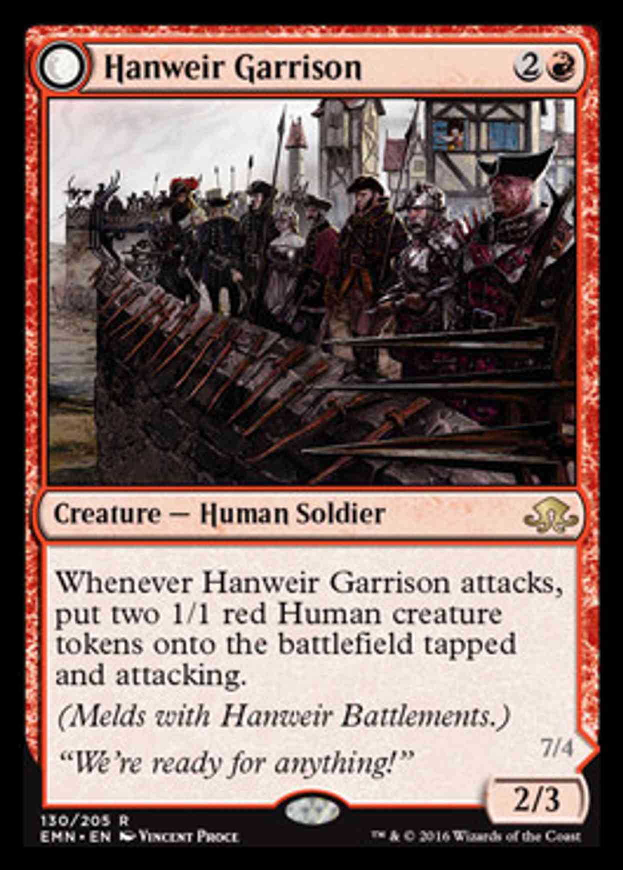 Hanweir Garrison magic card front