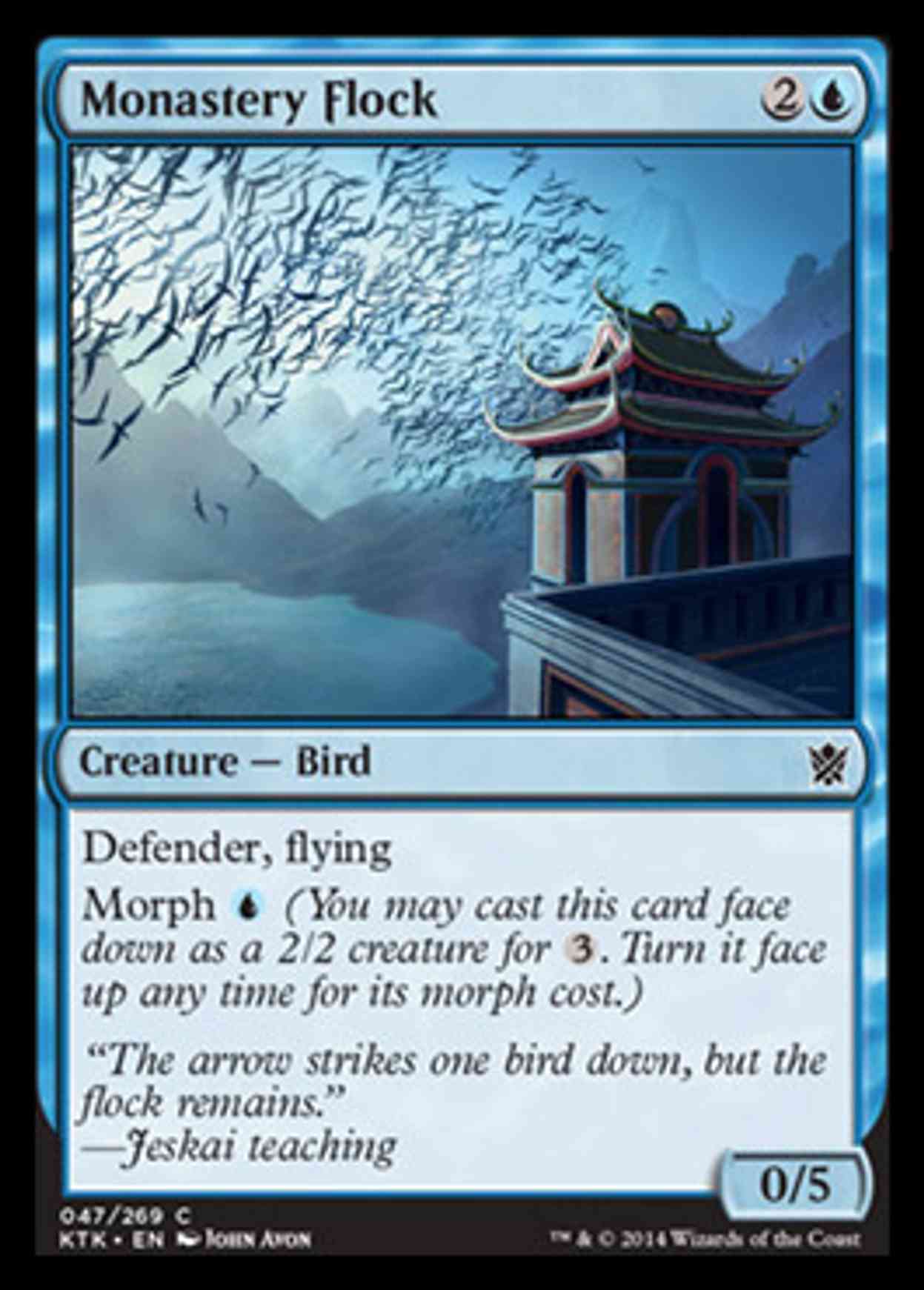 Monastery Flock magic card front