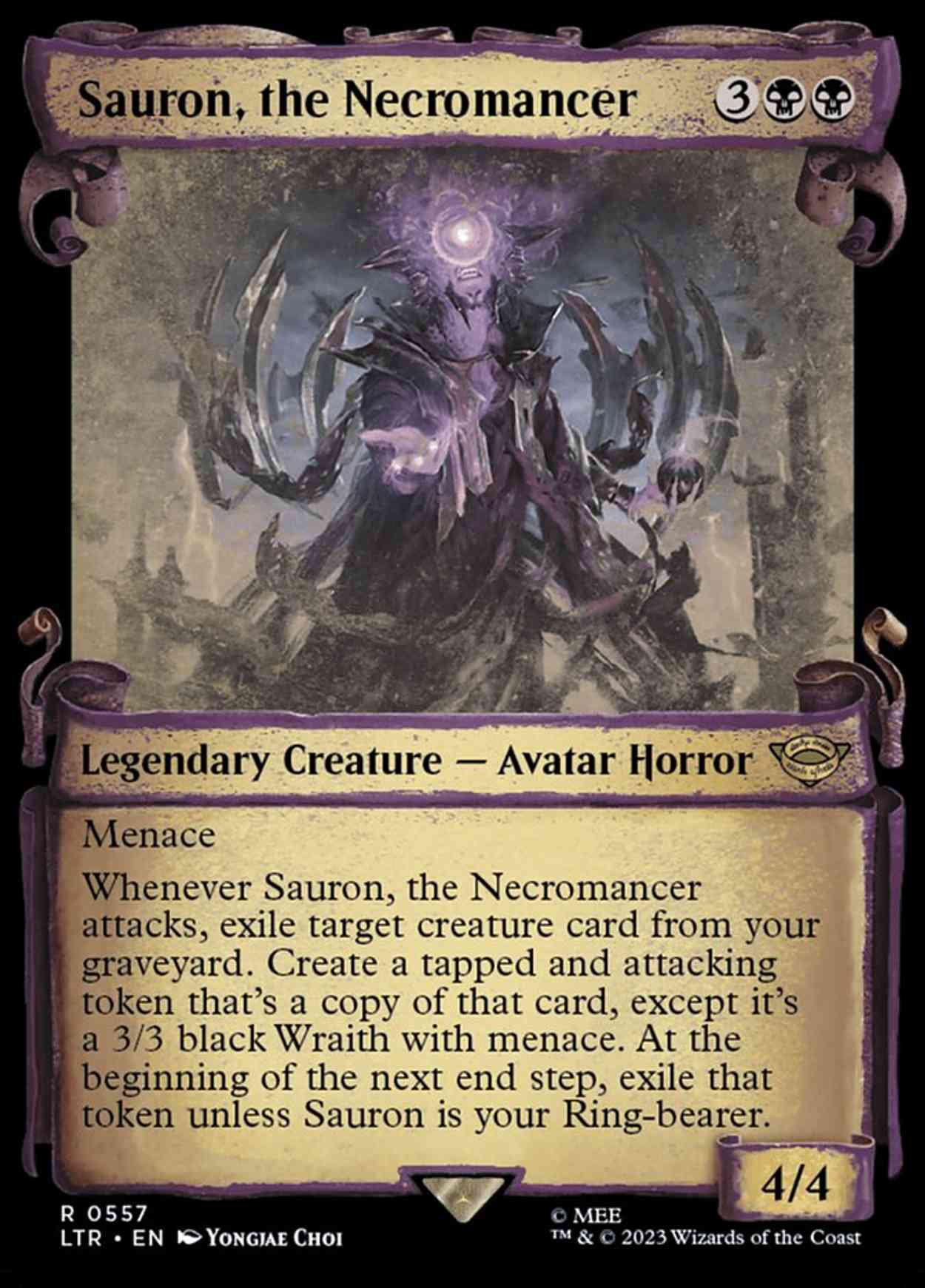 Sauron, the Necromancer (Showcase Scrolls) magic card front