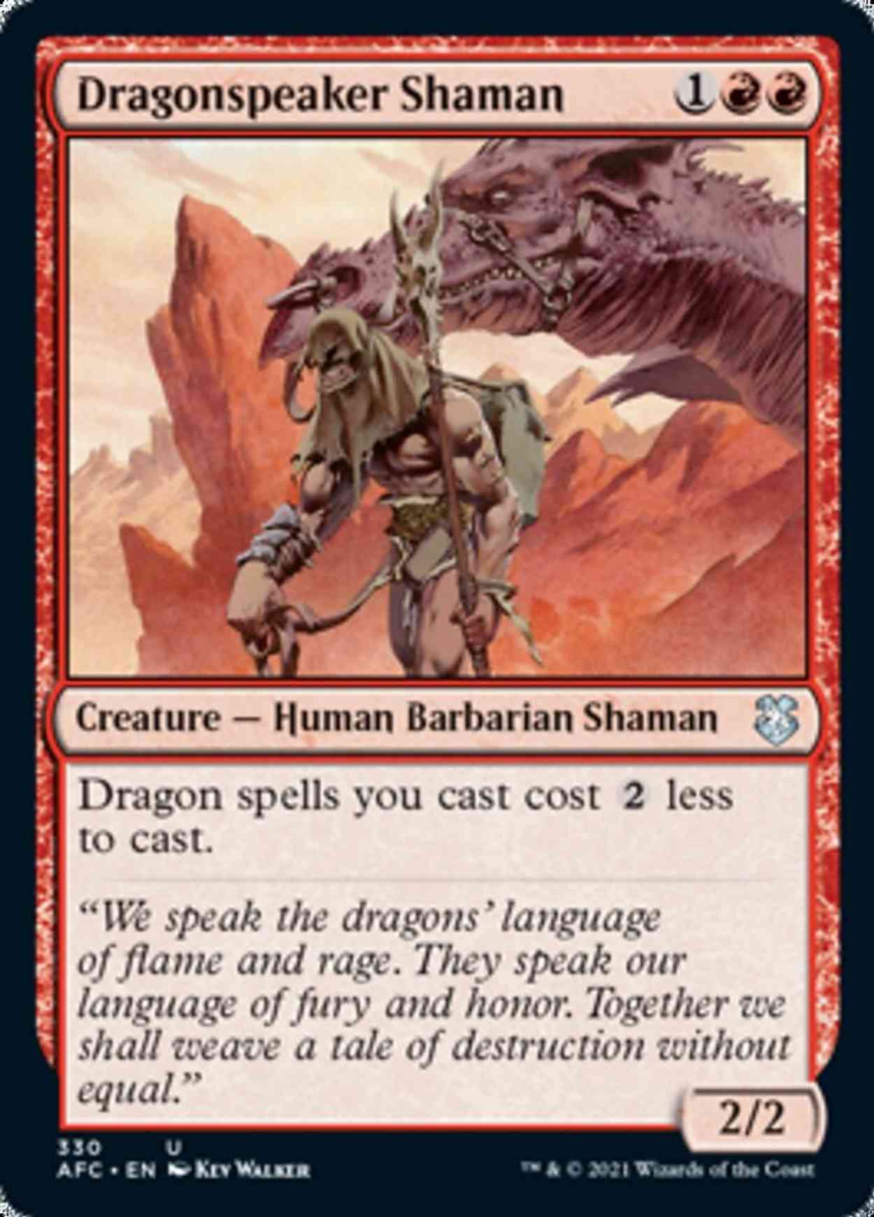 Dragonspeaker Shaman magic card front