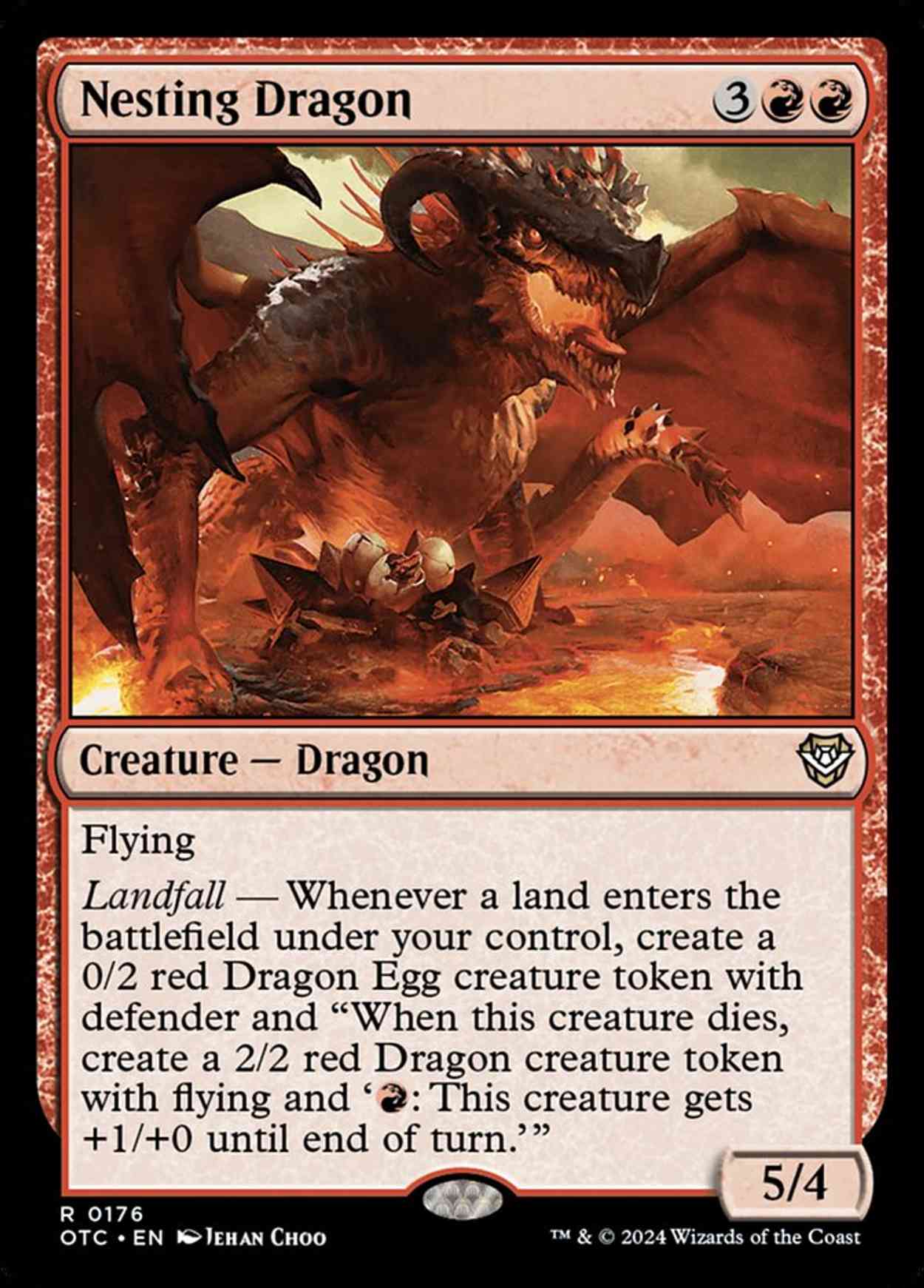 Nesting Dragon magic card front