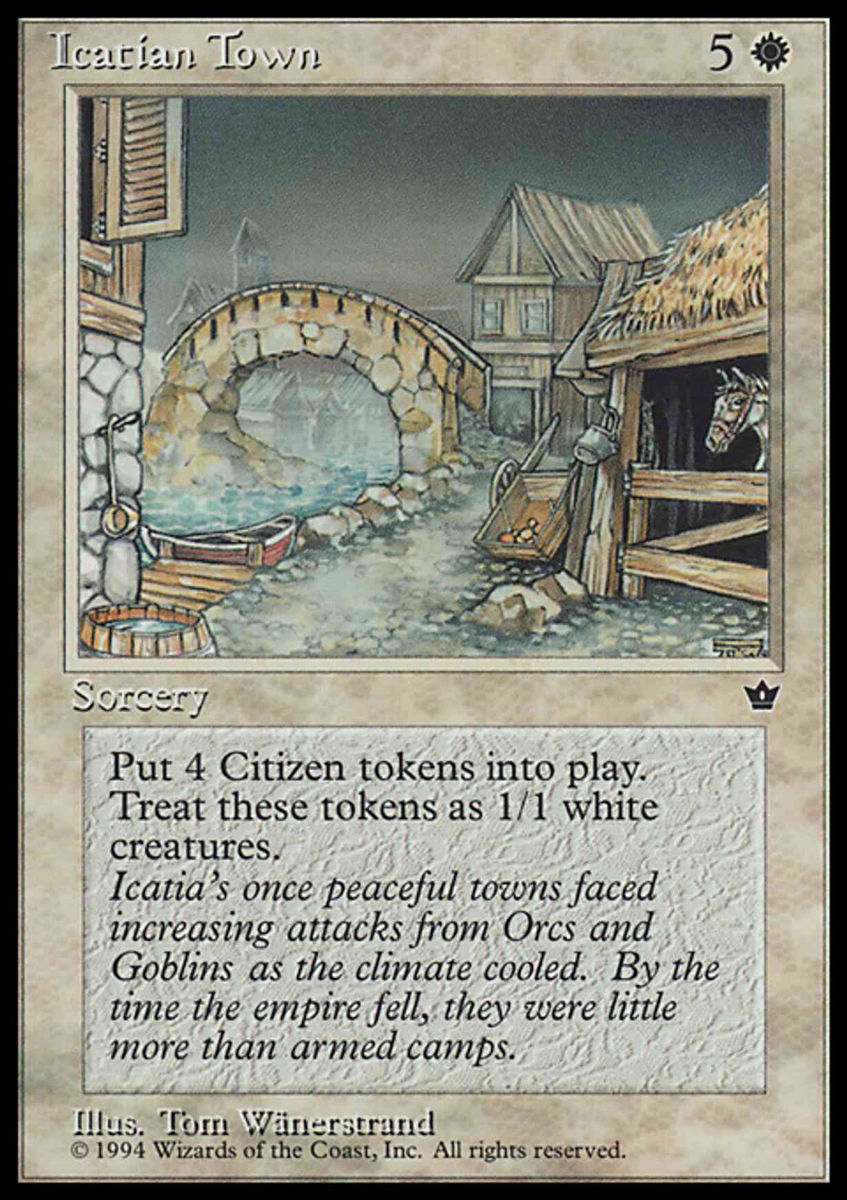 Icatian Town magic card front