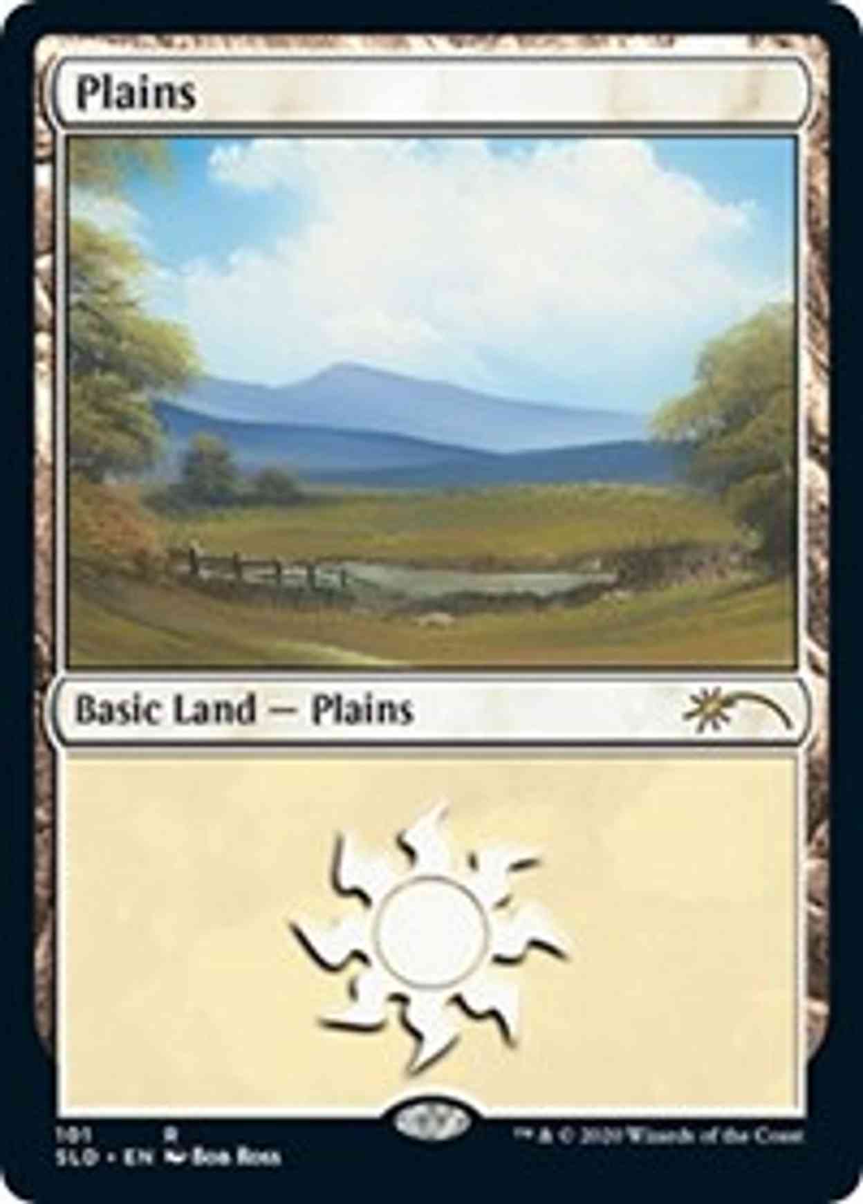 Plains (101) (Bob Ross) magic card front