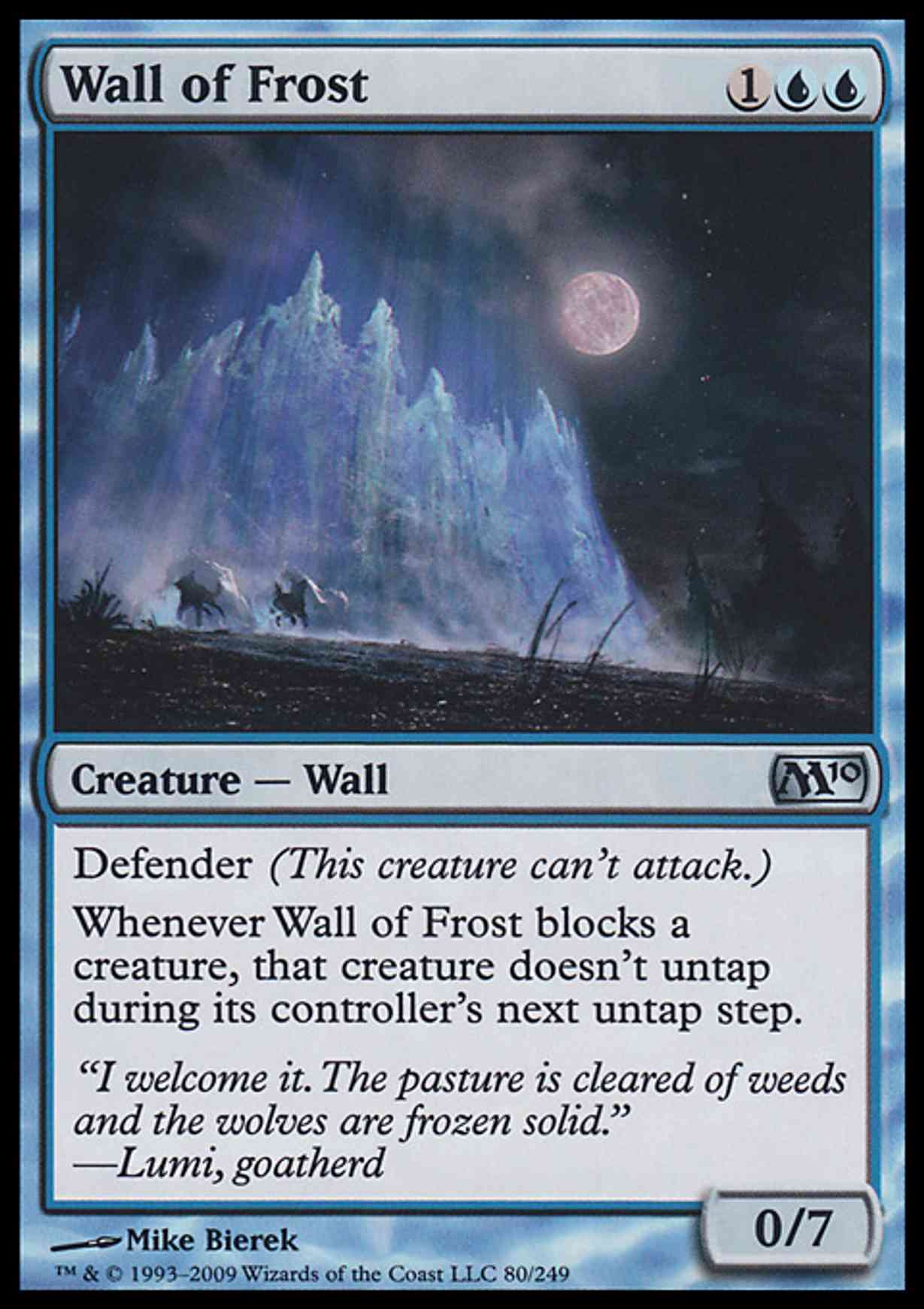 Wall of Frost magic card front