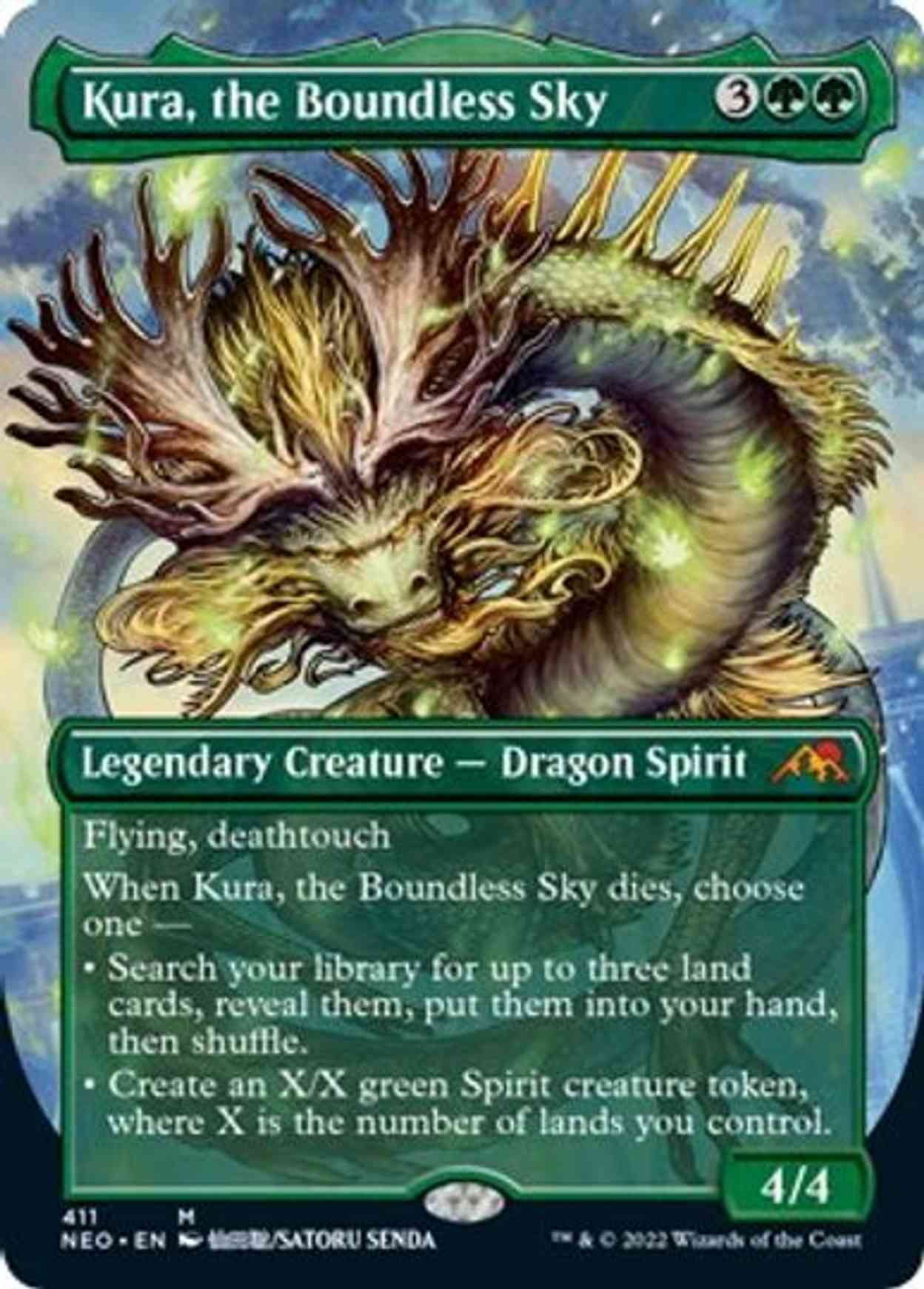 Kura, the Boundless Sky (Borderless) magic card front