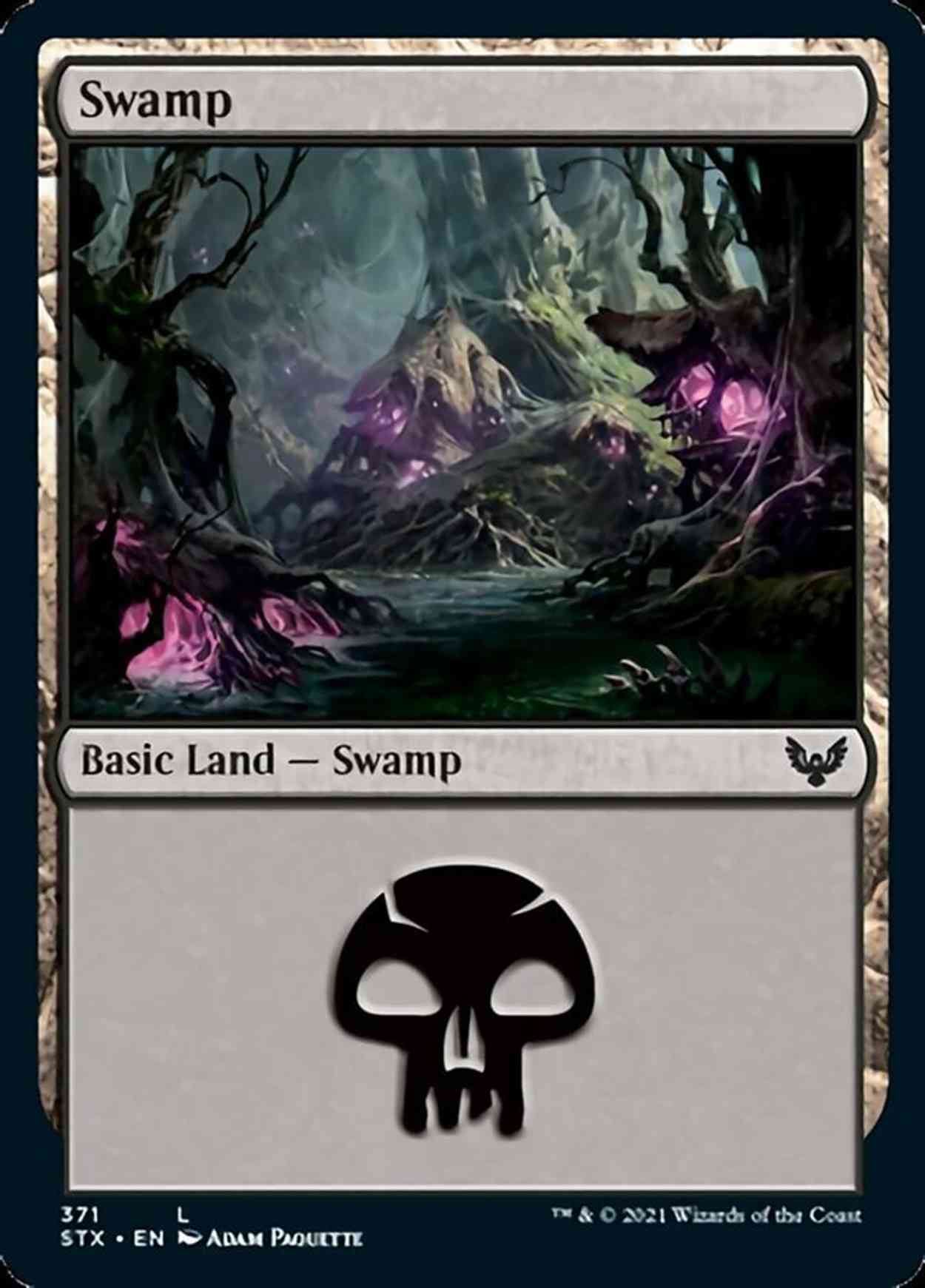 Swamp (371) magic card front