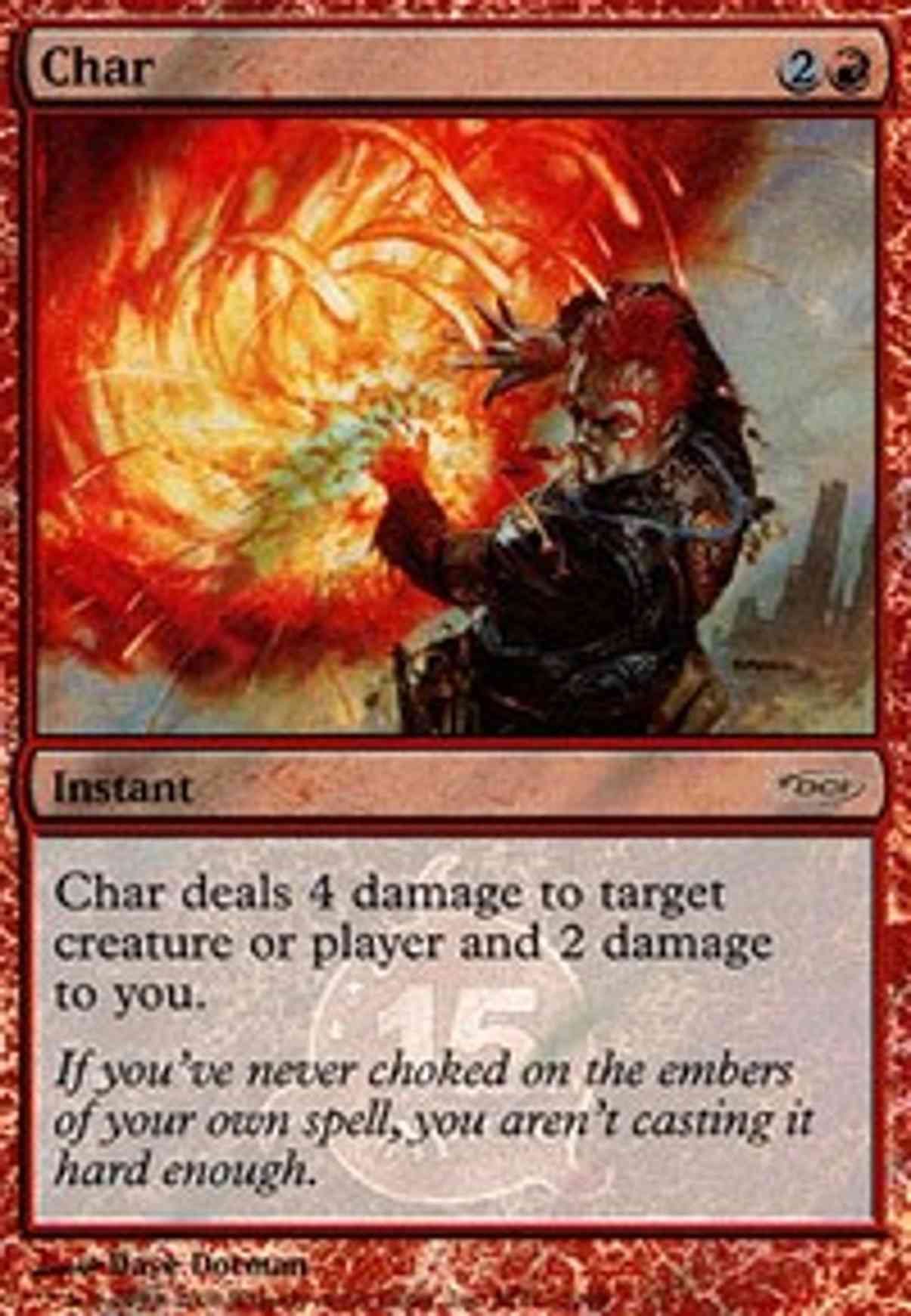 Char magic card front