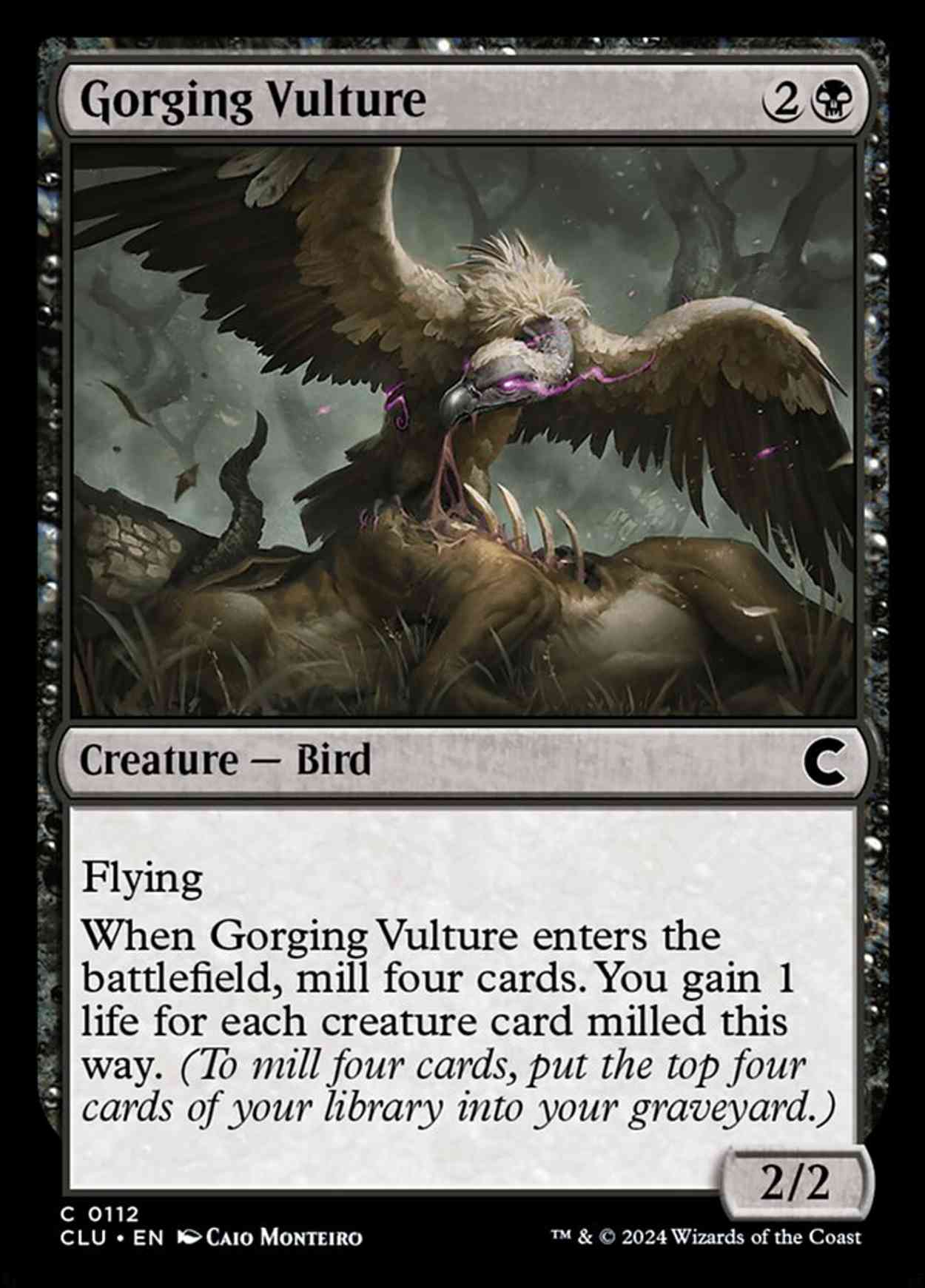 Gorging Vulture magic card front