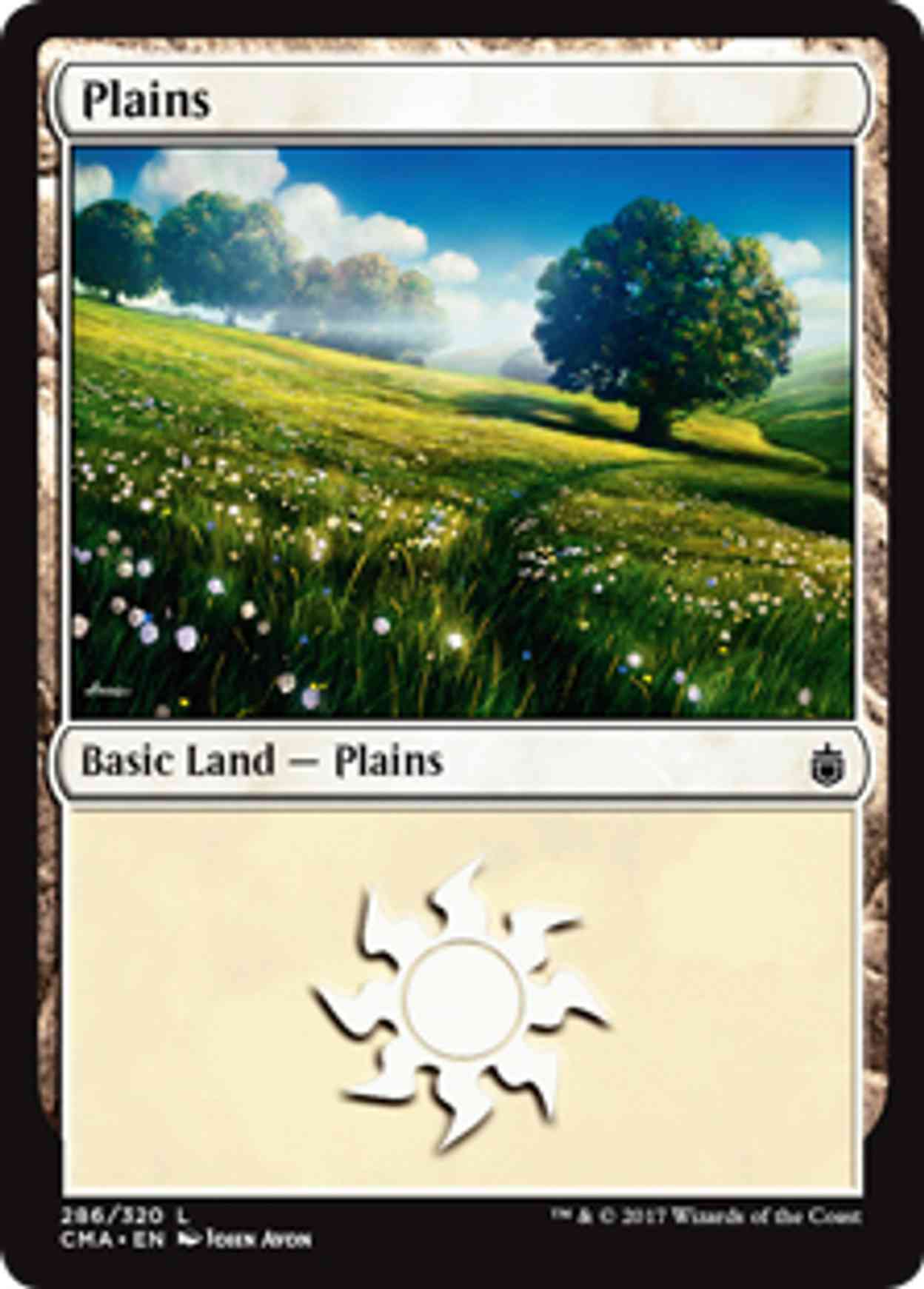 Plains (286) magic card front