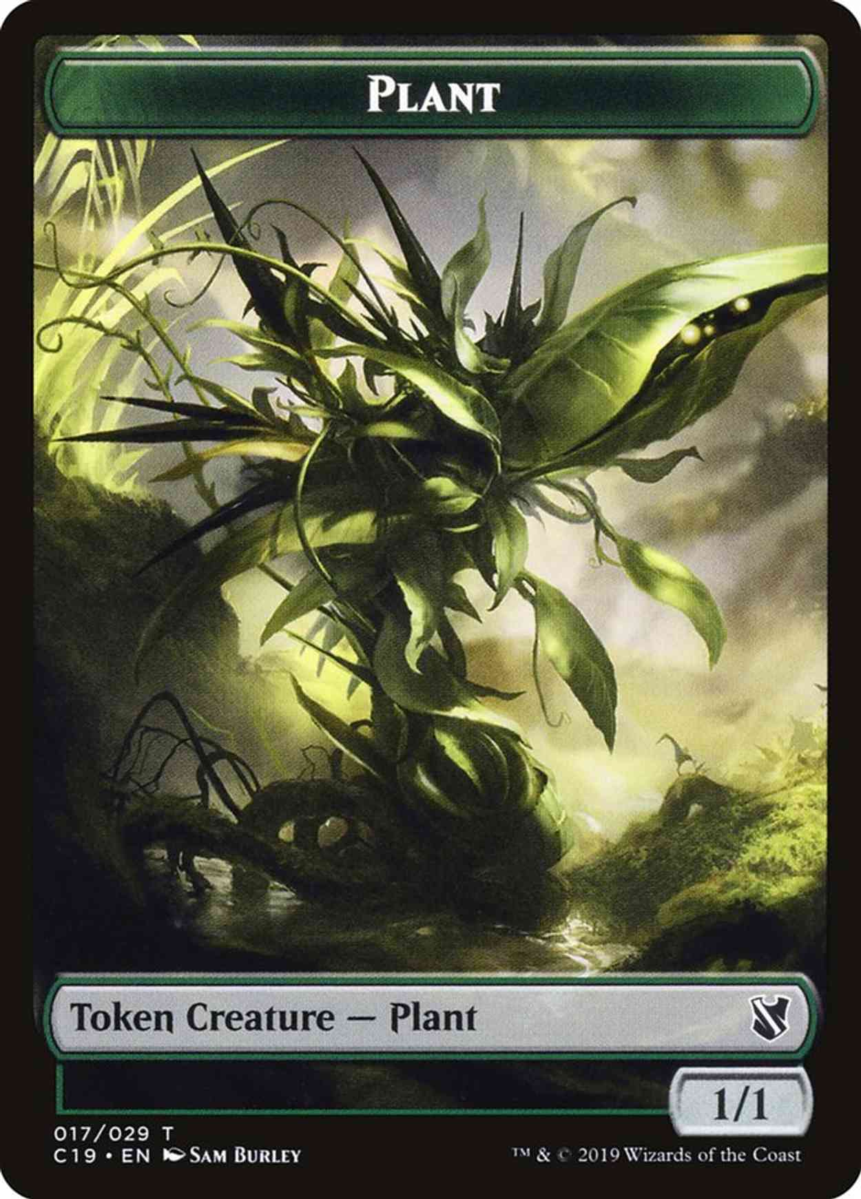 Plant // Snake Double-sided Token magic card front