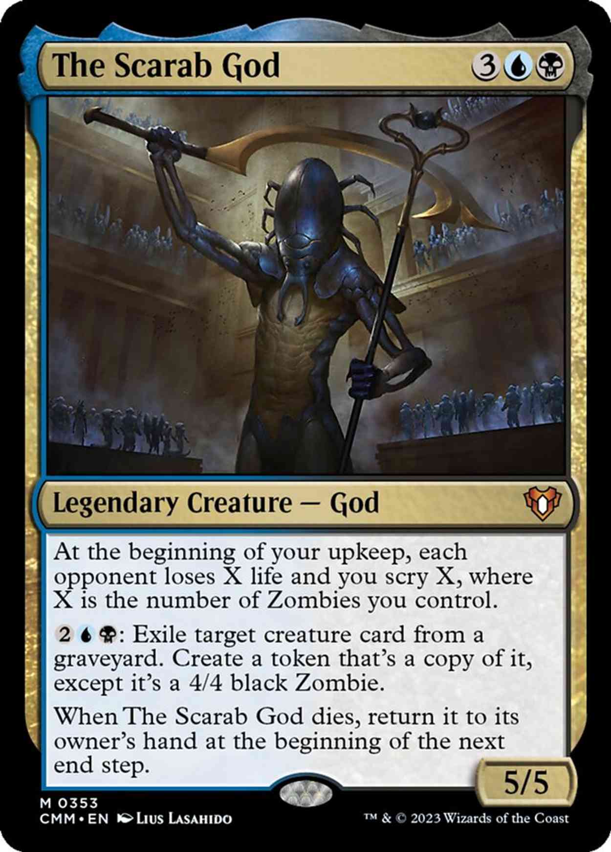The Scarab God magic card front