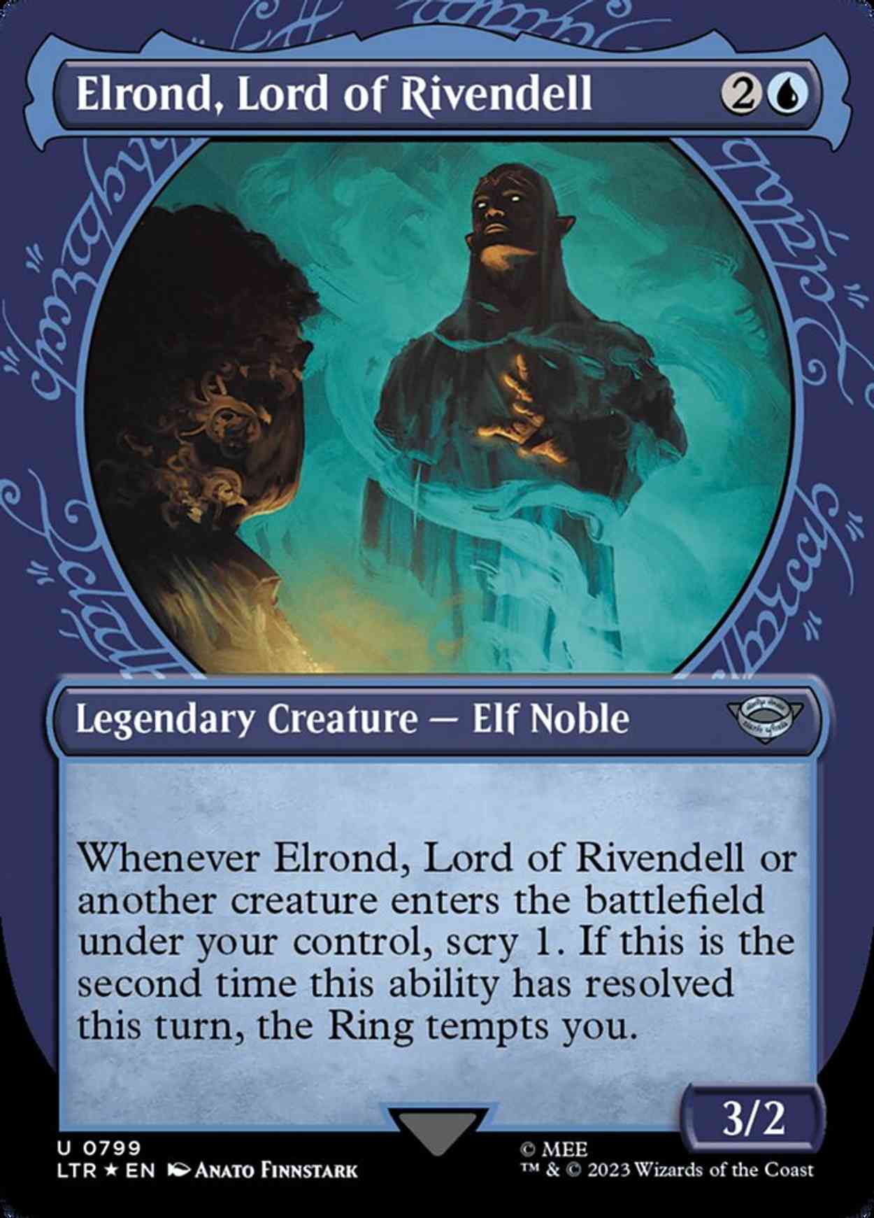 Elrond, Lord of Rivendell (Showcase) (Surge Foil) magic card front