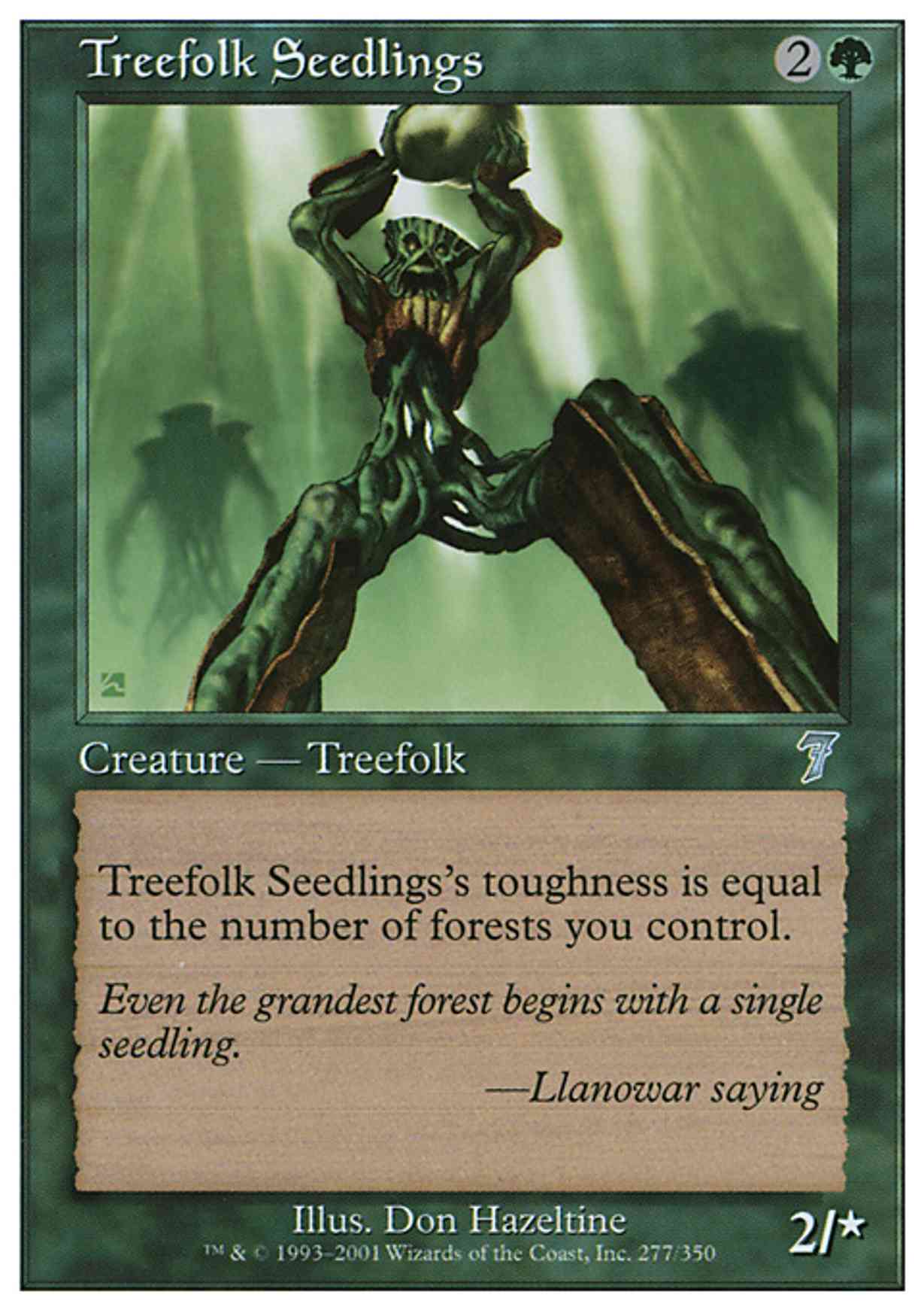 Treefolk Seedlings magic card front