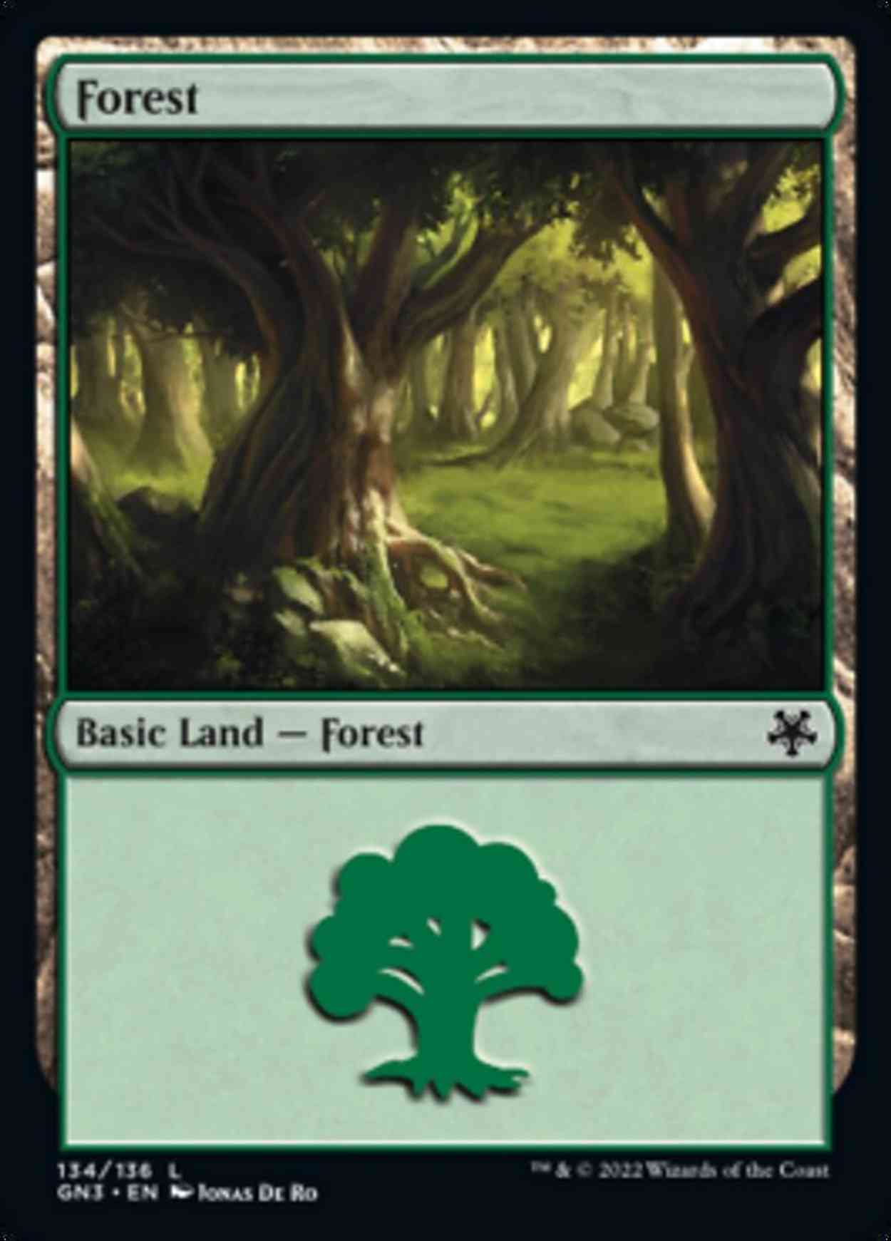 Forest (134) magic card front