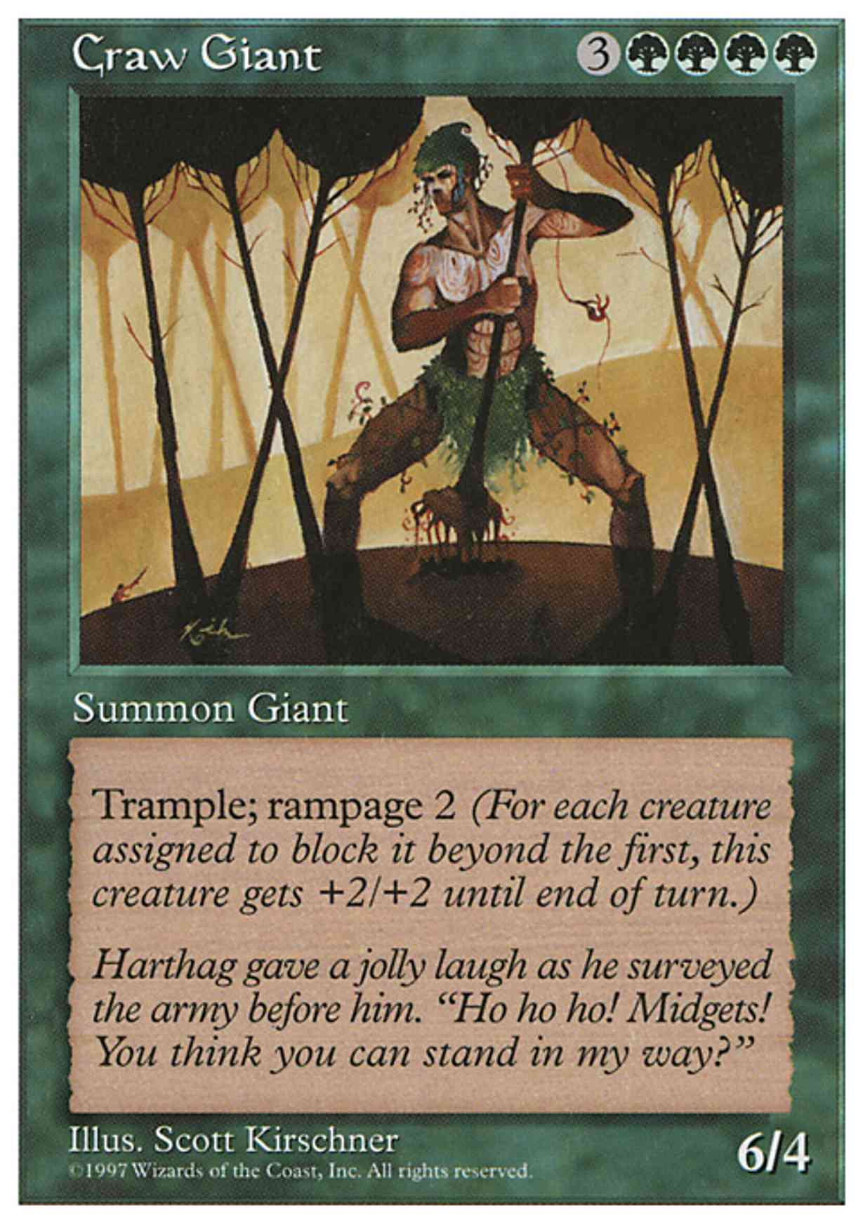 Craw Giant magic card front