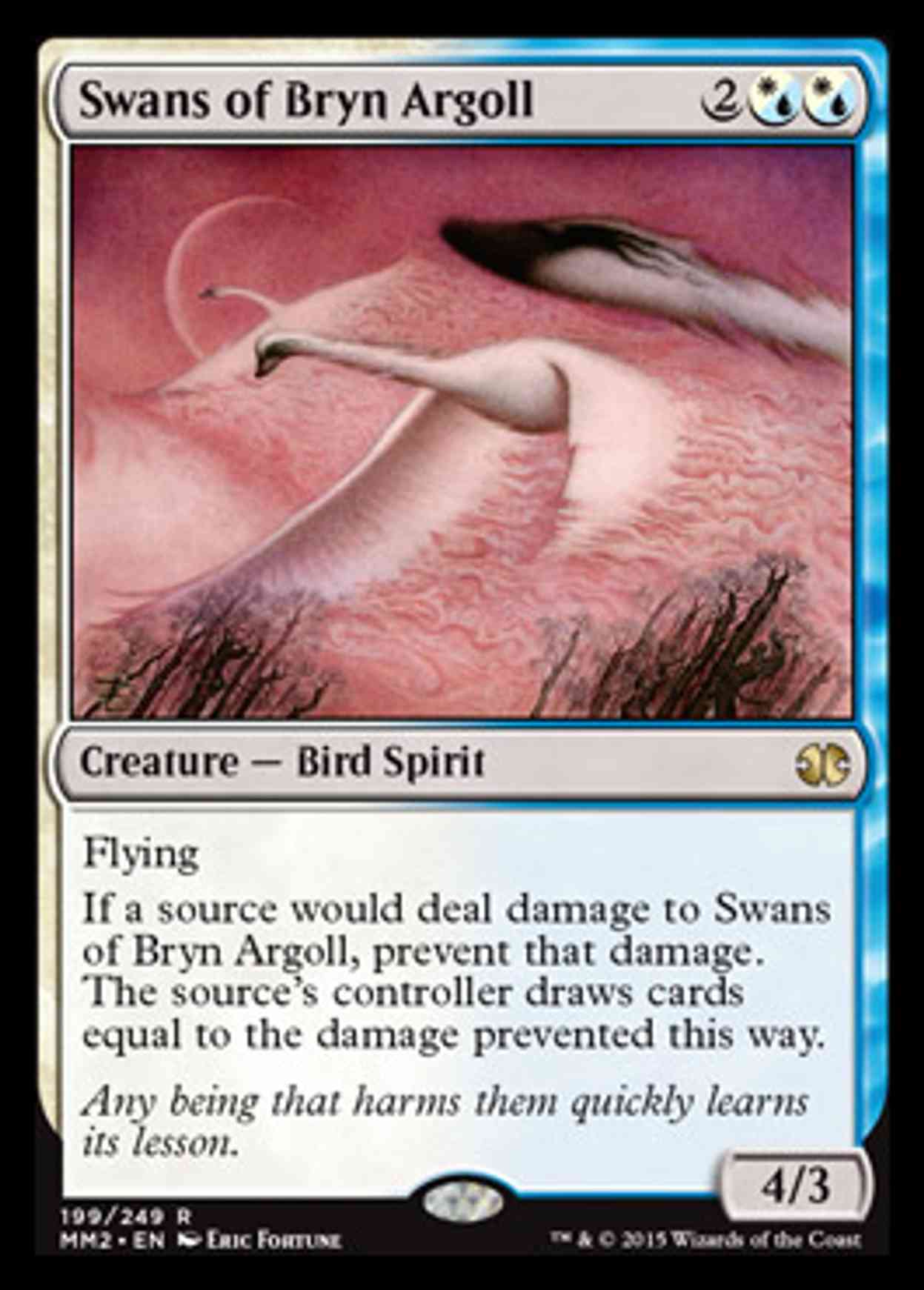 Swans of Bryn Argoll magic card front