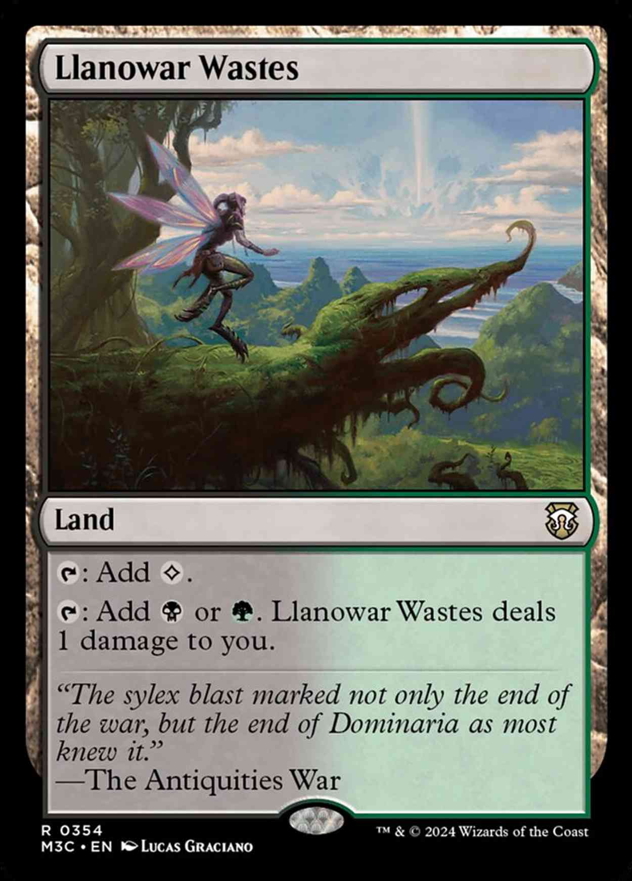 Llanowar Wastes magic card front