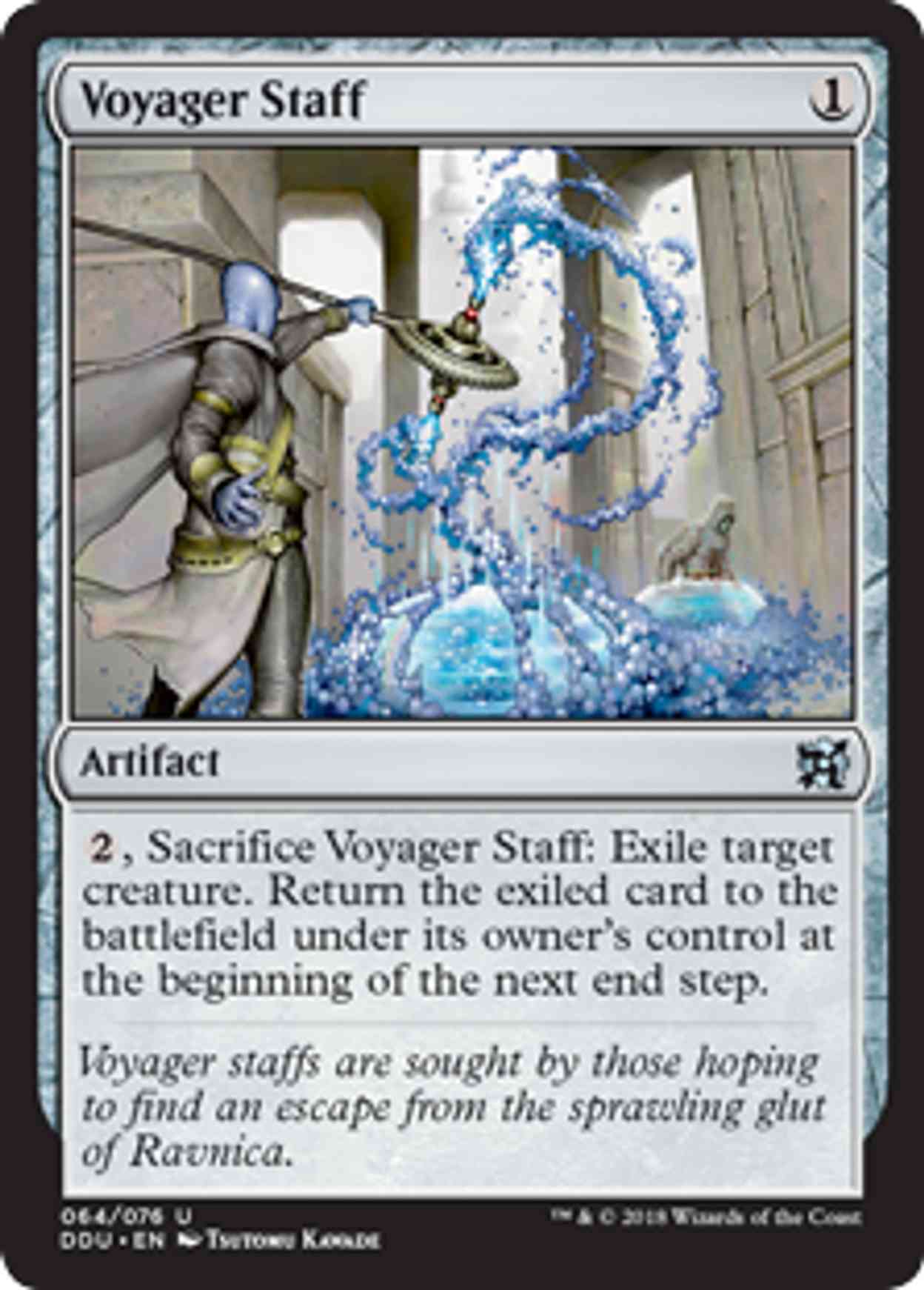 Voyager Staff magic card front