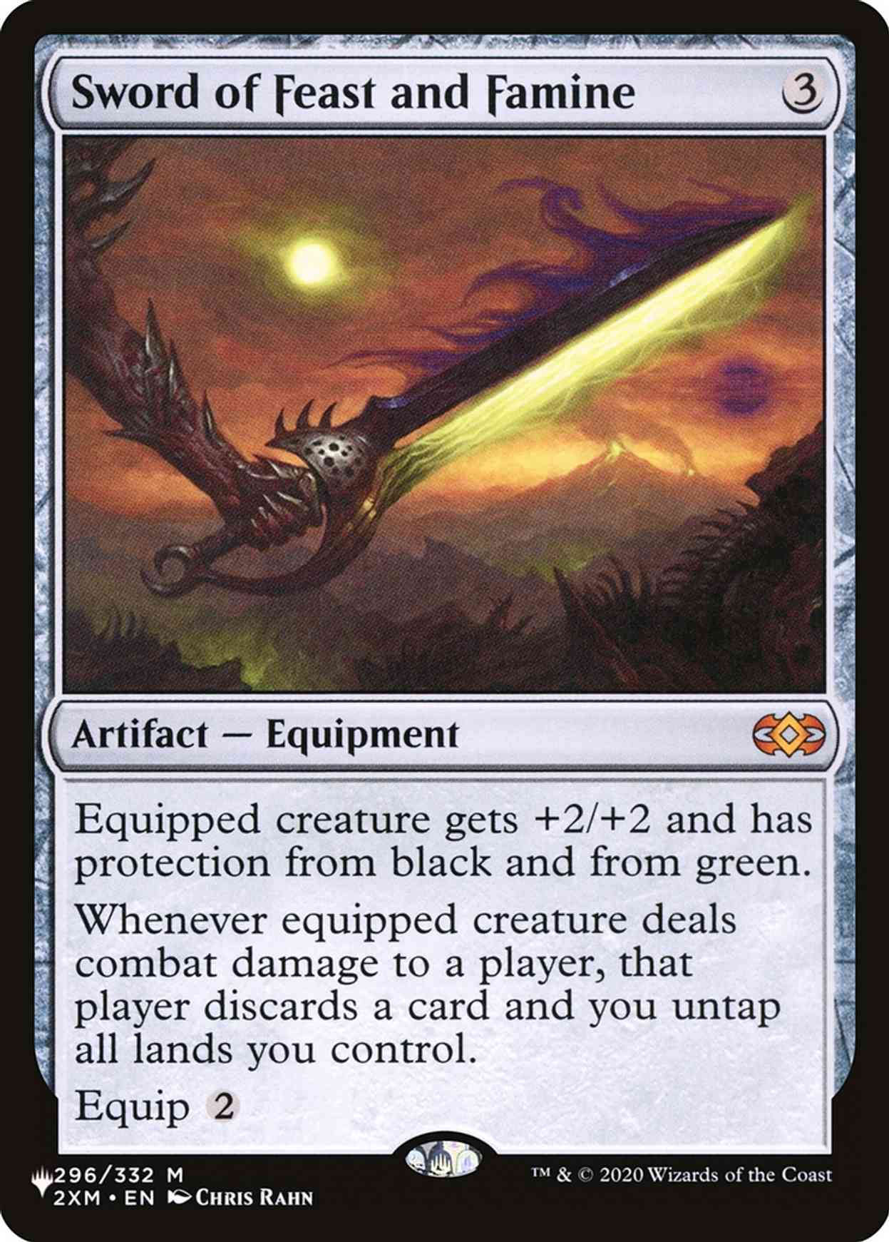 Sword of Feast and Famine magic card front