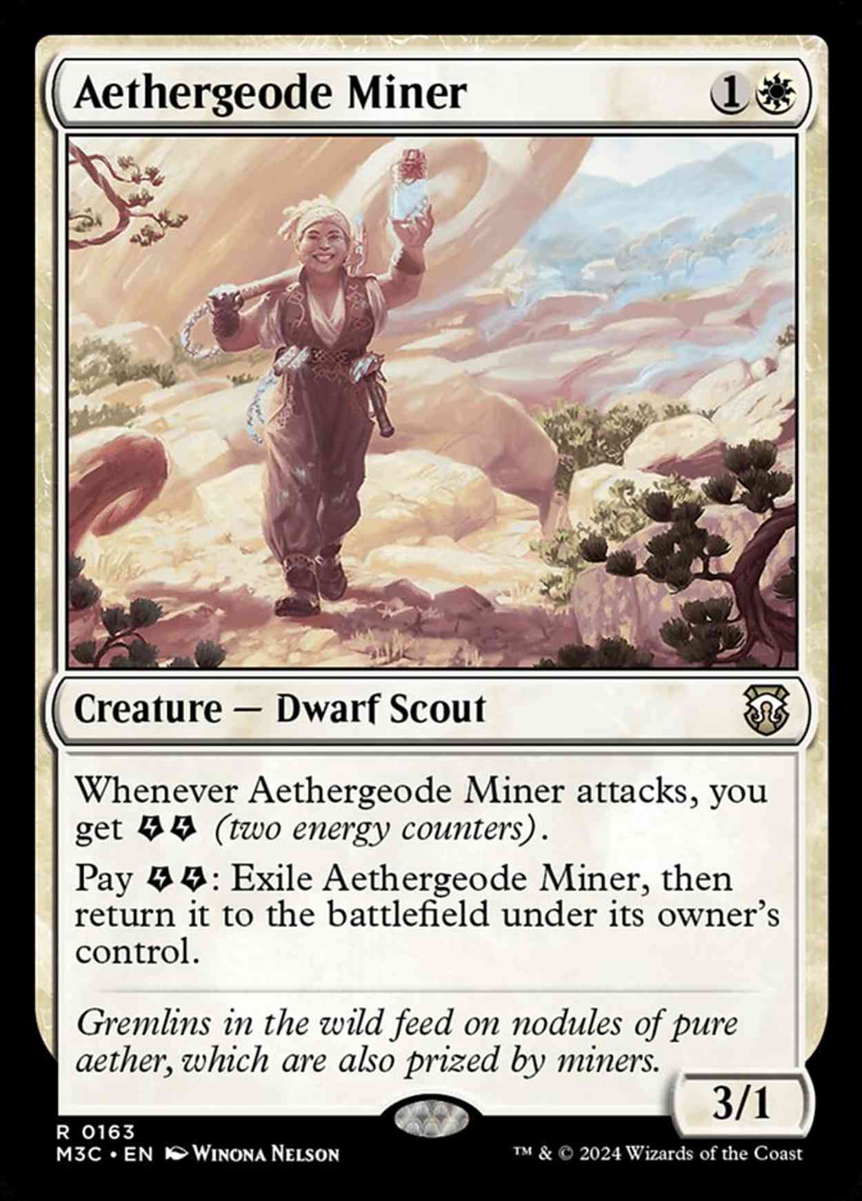 Aethergeode Miner magic card front