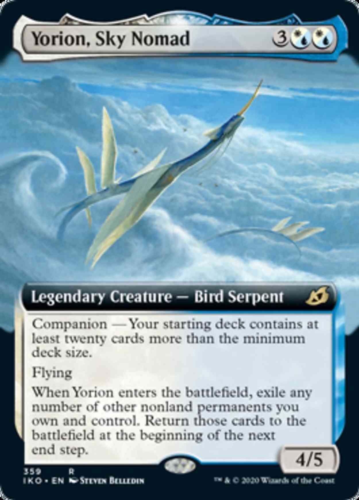 Yorion, Sky Nomad (Extended Art) magic card front