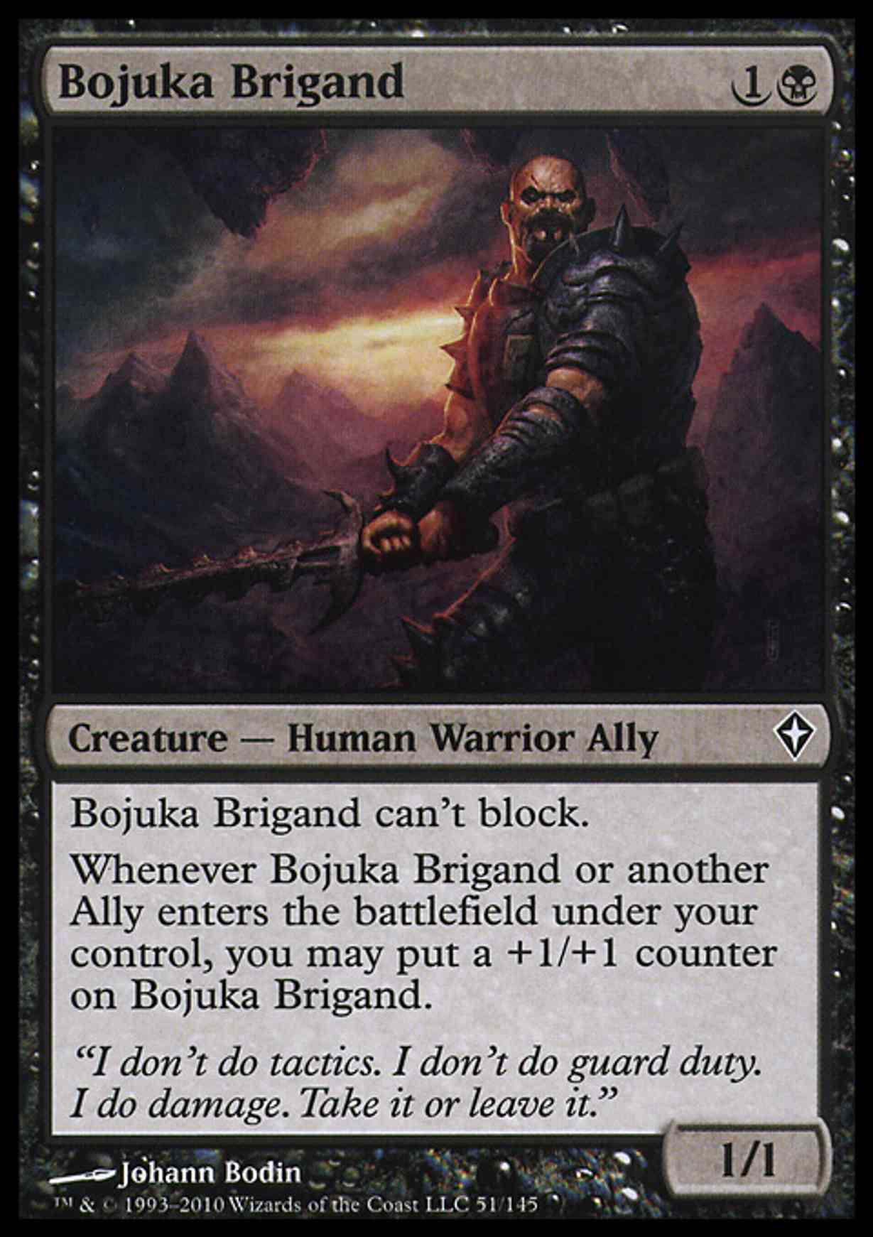 Bojuka Brigand magic card front