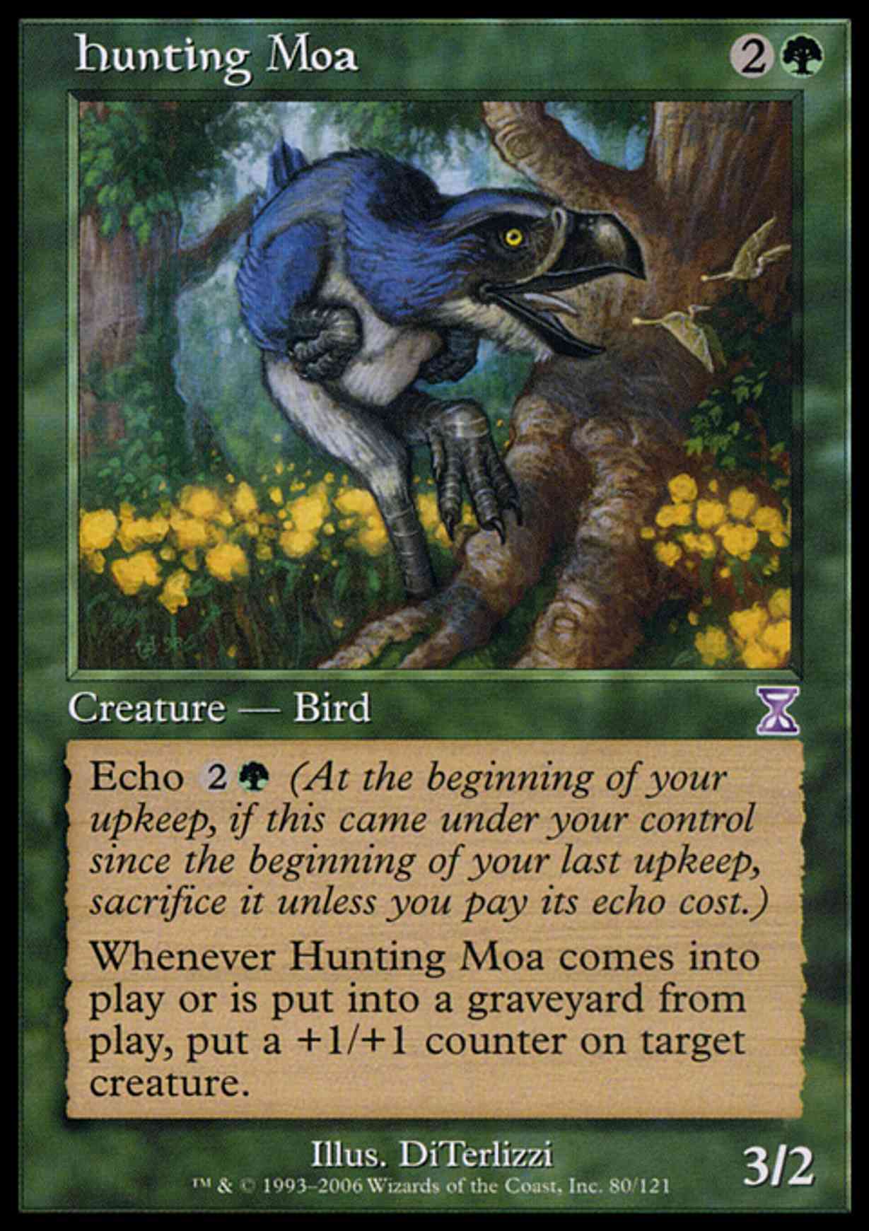 Hunting Moa magic card front