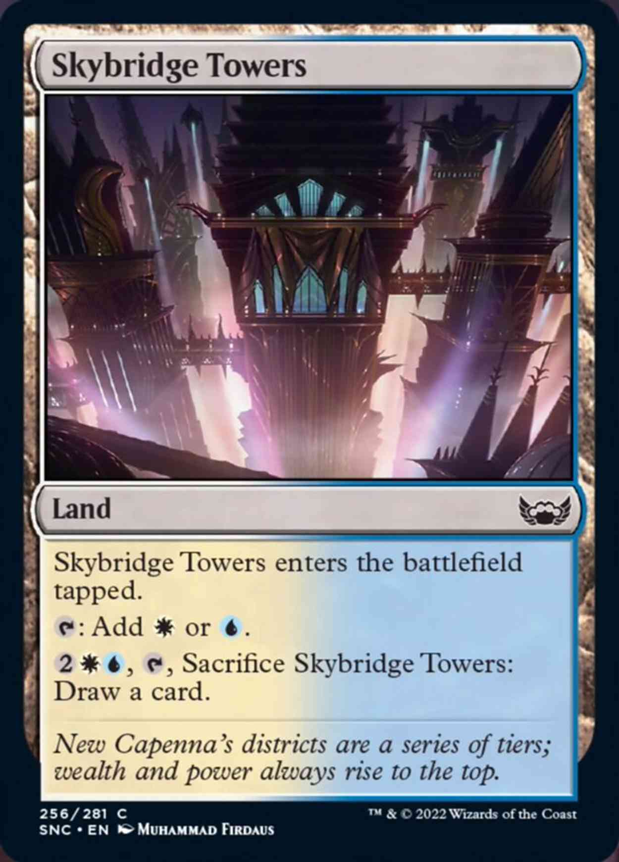 Skybridge Towers magic card front