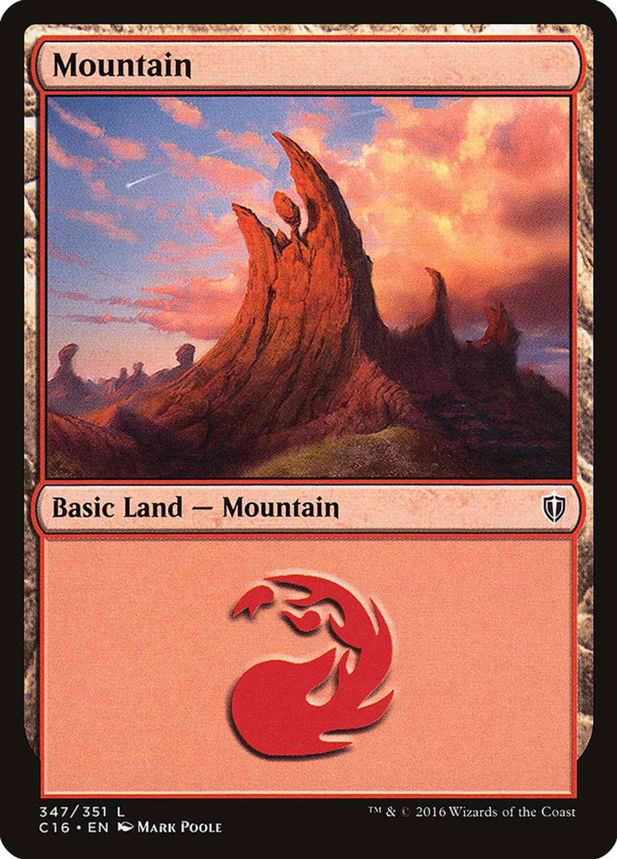 Mountain (347) magic card front