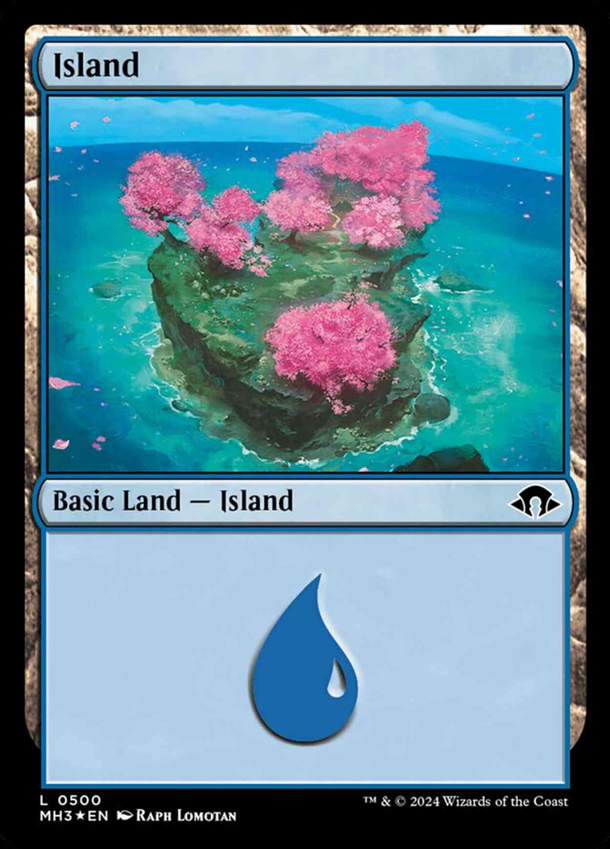 Island (0500) (Ripple Foil) magic card front