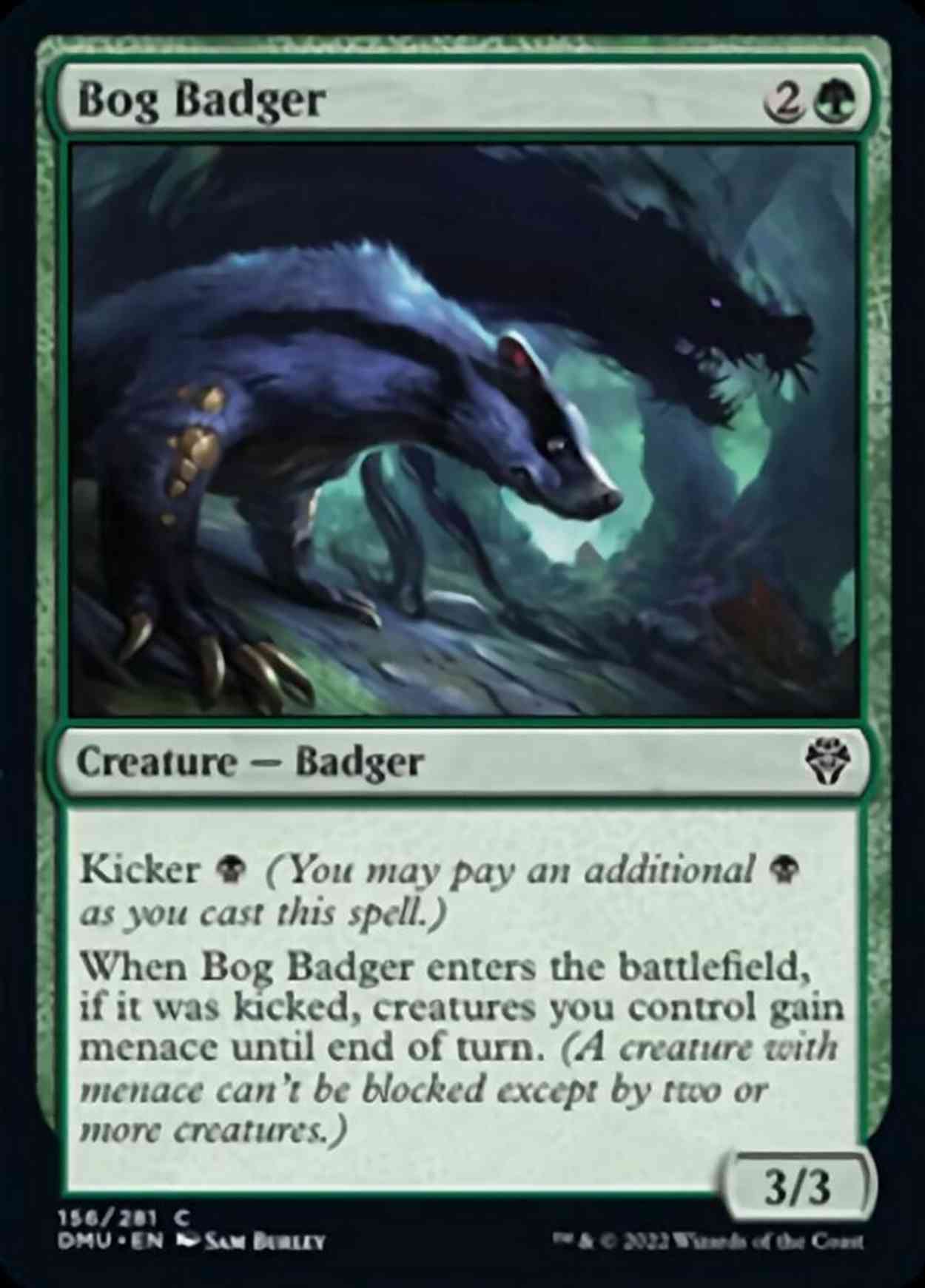 Bog Badger magic card front